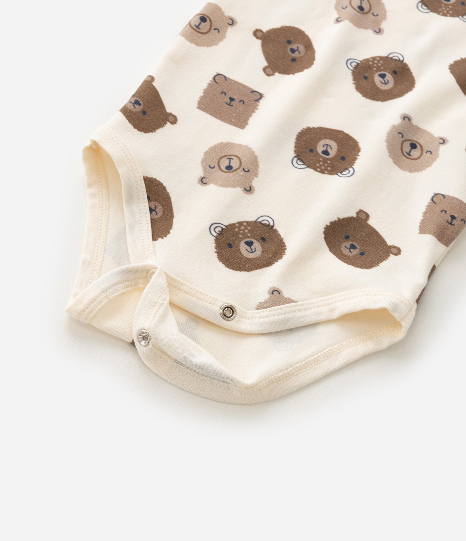 Body Infantil com Estampa de Bichinhos - Tam RN a 18 meses Bege 6