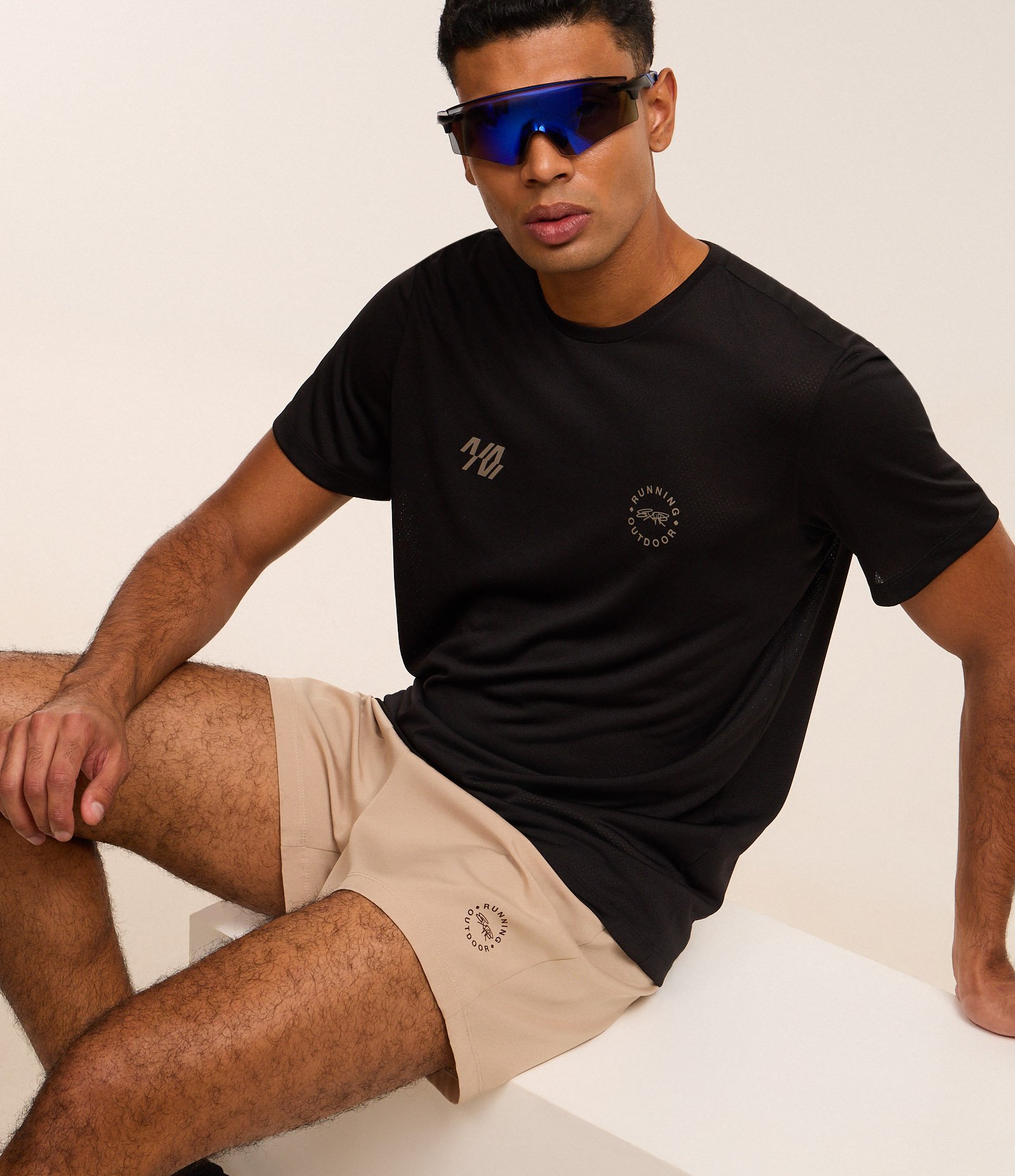 Camiseta Esportiva Corrida com Tecnologia Dry e Estampa Runnig Preto 7