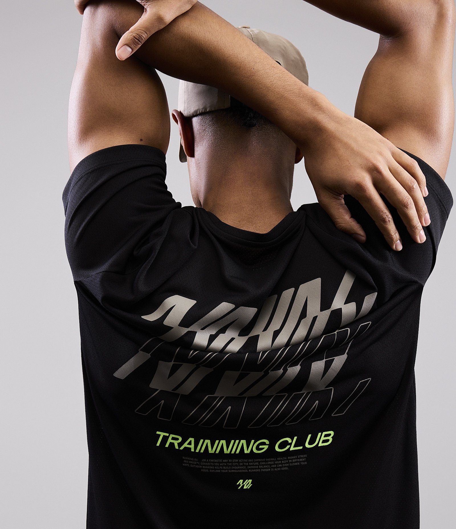 Camiseta Esportiva Corrida com Tecnologia Dry e Estampa Runnig Preto 2