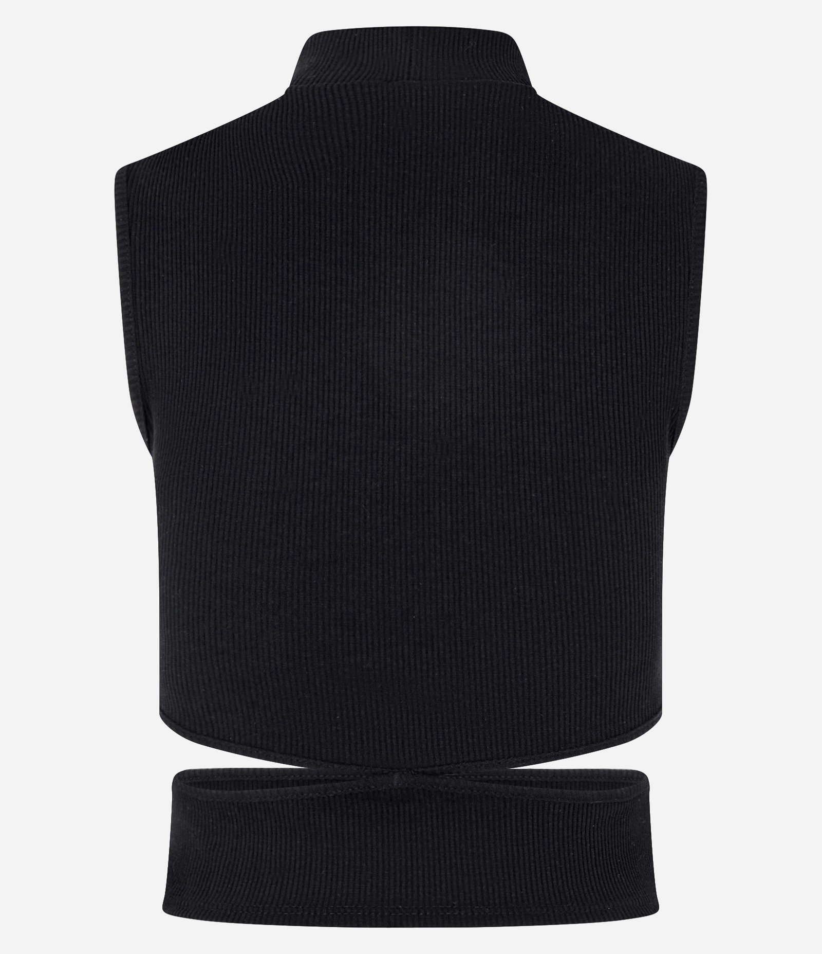 Blusa em Helanca com Recortes Cut Out Preto 5