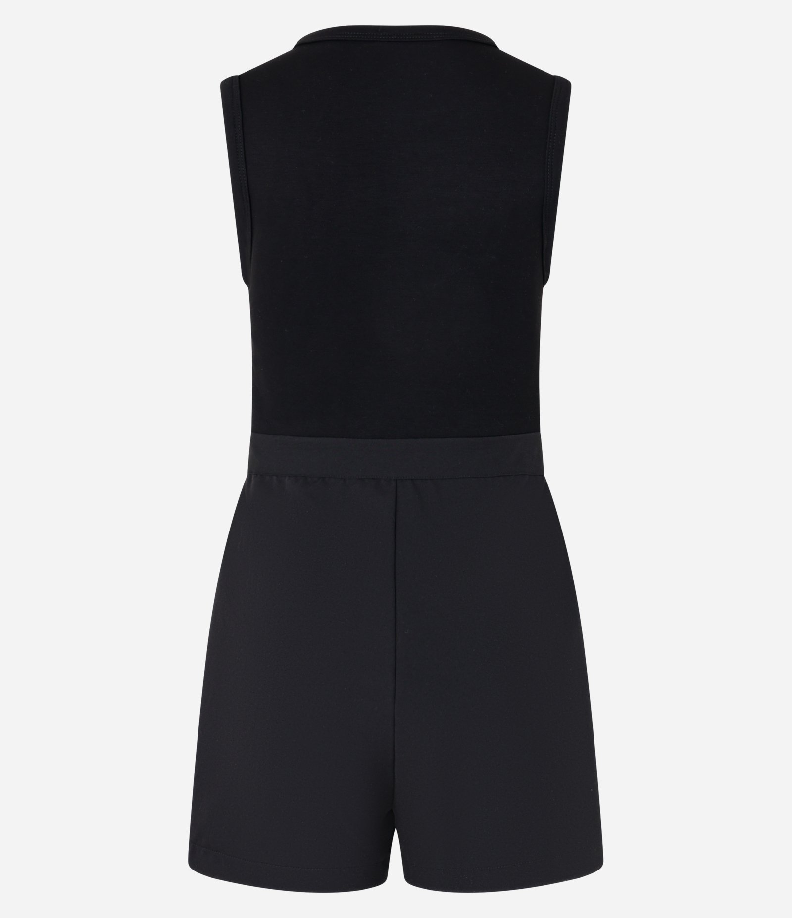 Macaquinho em Alfaiataria com Cinto e Lapela Frontal Preto 7