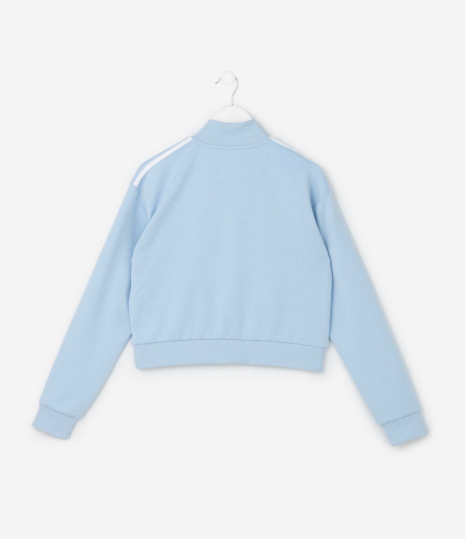 Blusão Infantil em Tech Fleece com Zíper na Gola - Tam 5 a 14 Anos Azul 2