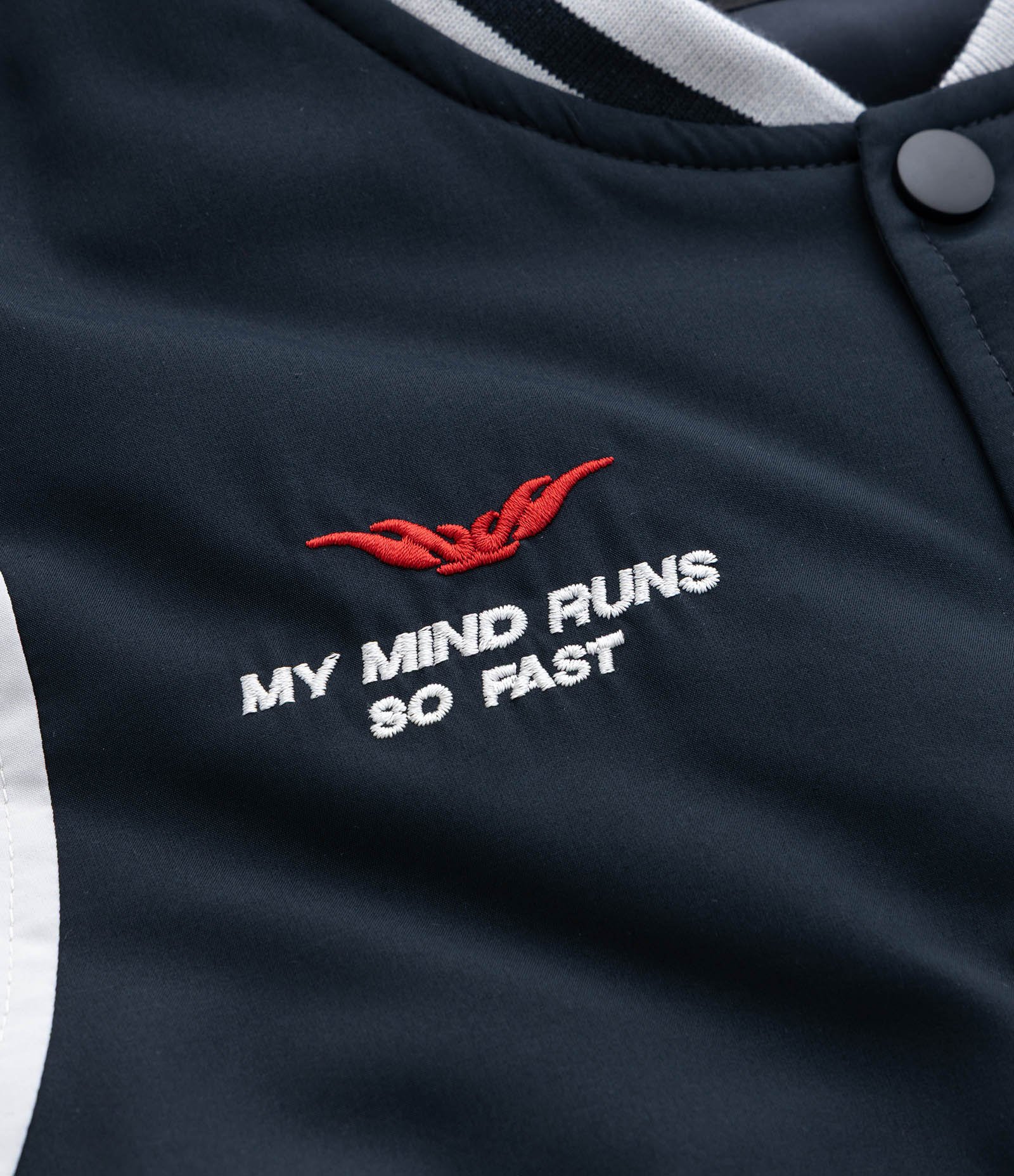 Jaqueta Bomber Infantil com Recortes Contrastante - Tam 5 a 14 Anos Preto 6