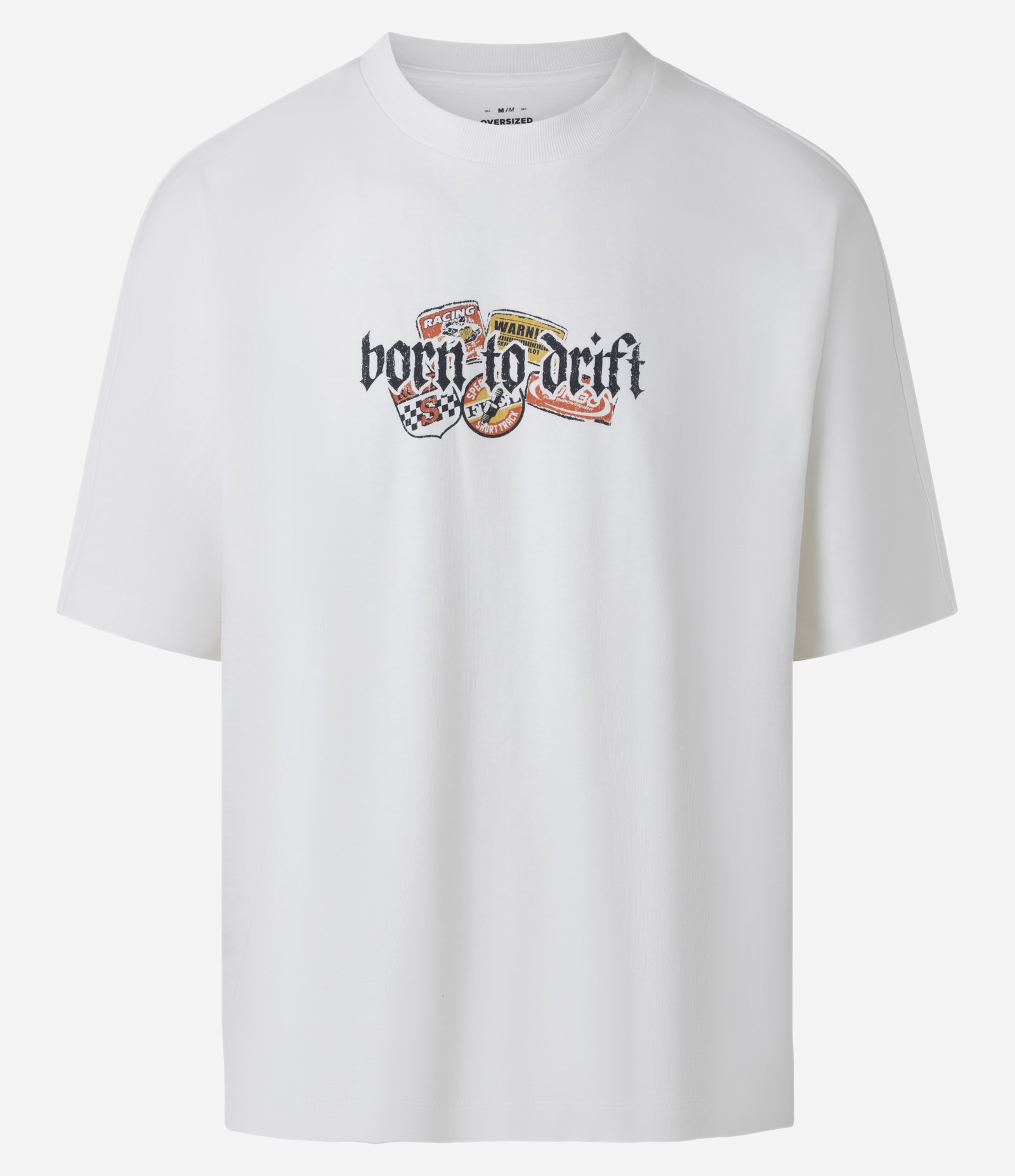 Camiseta Oversized em Algodão com Estampa Frente e Costas Adrenaline Branco 6