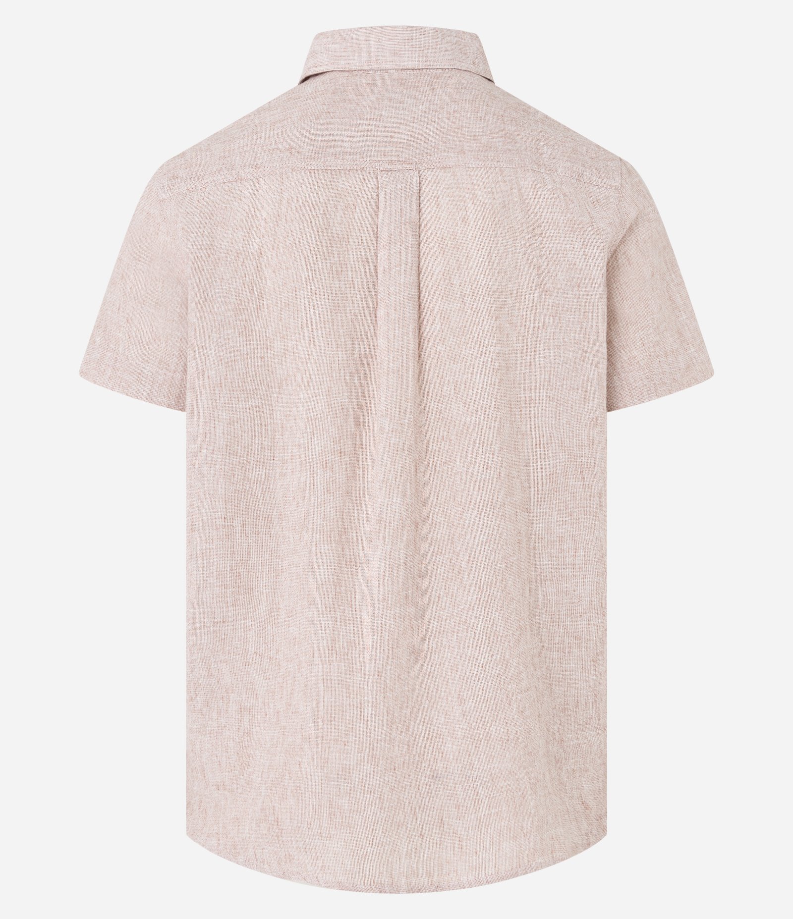 Camisa Regular em Linho com Abotoamento Rosa 8