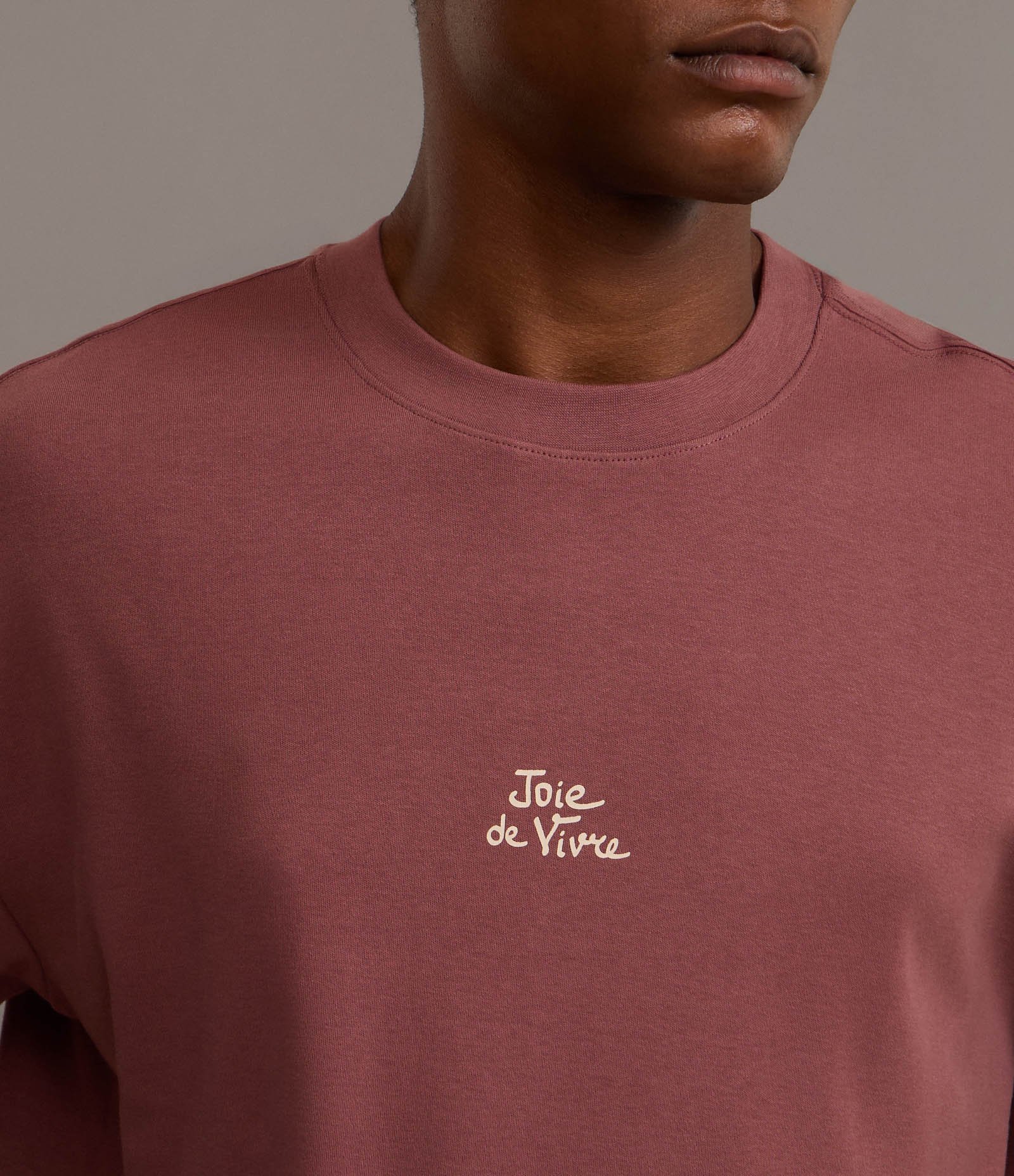 Camiseta Boxy em Algodão com Estampa Lettering Marrom 3