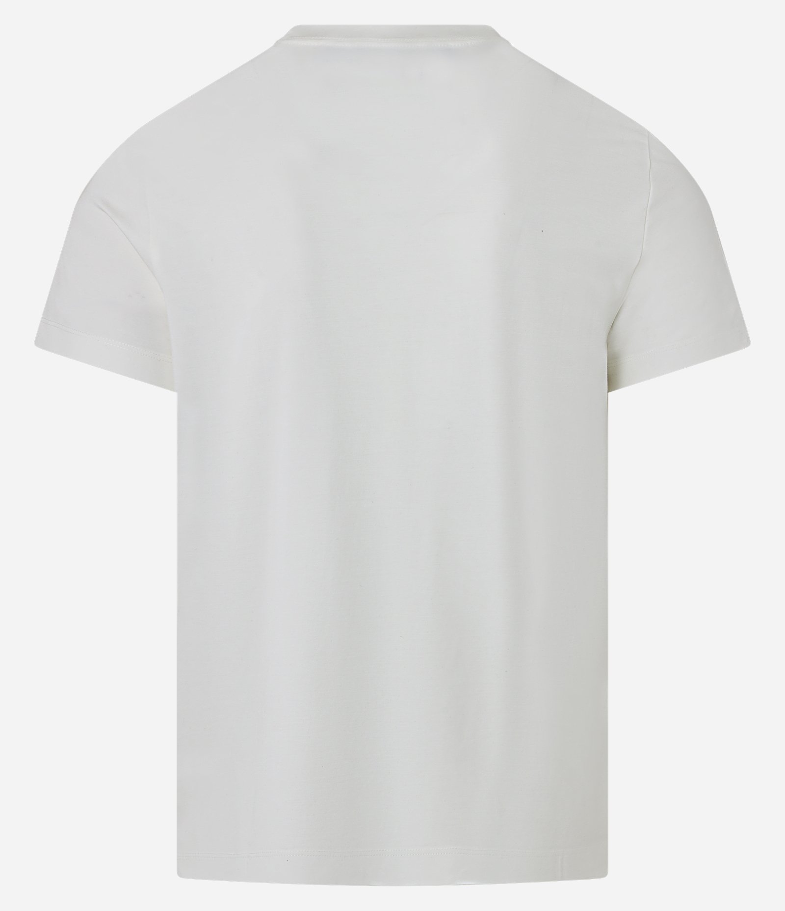 Camiseta Muscle em Viscose com Gola Reonda Branco 7