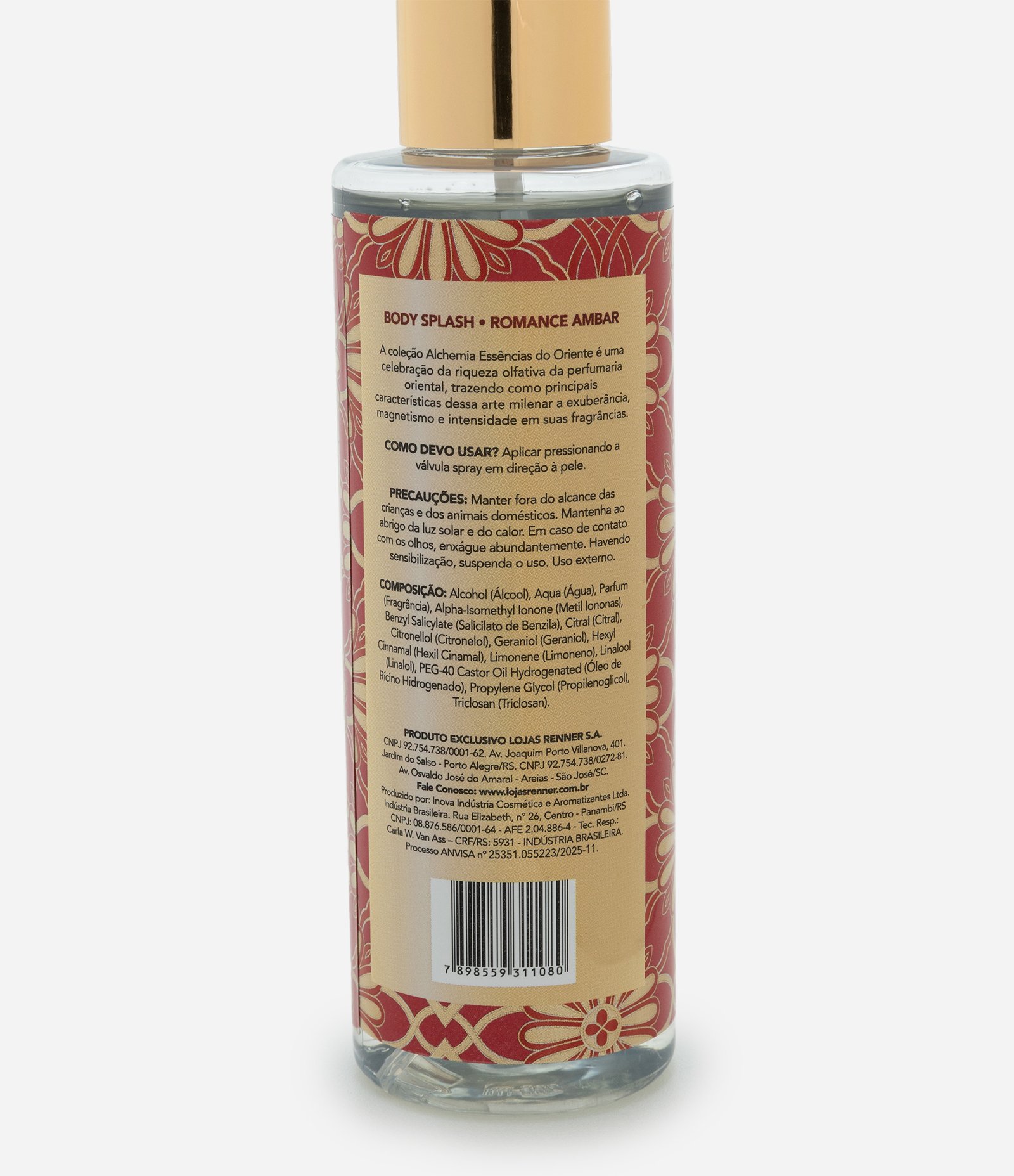 Body Splash Desodorante Corporal Romance Ambar Alchemia 200ml 2