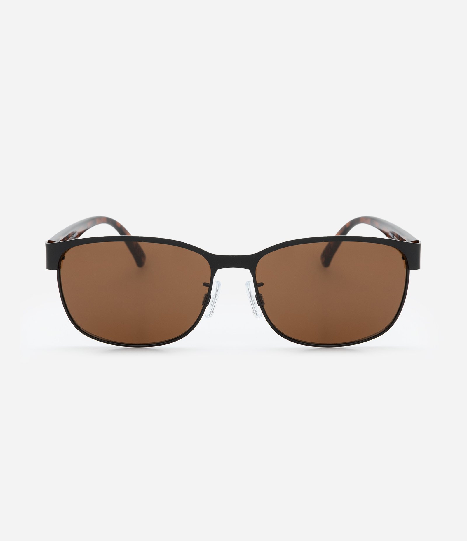 Óculos Redondo com Haste Tartaruga Marrom/Preto 2