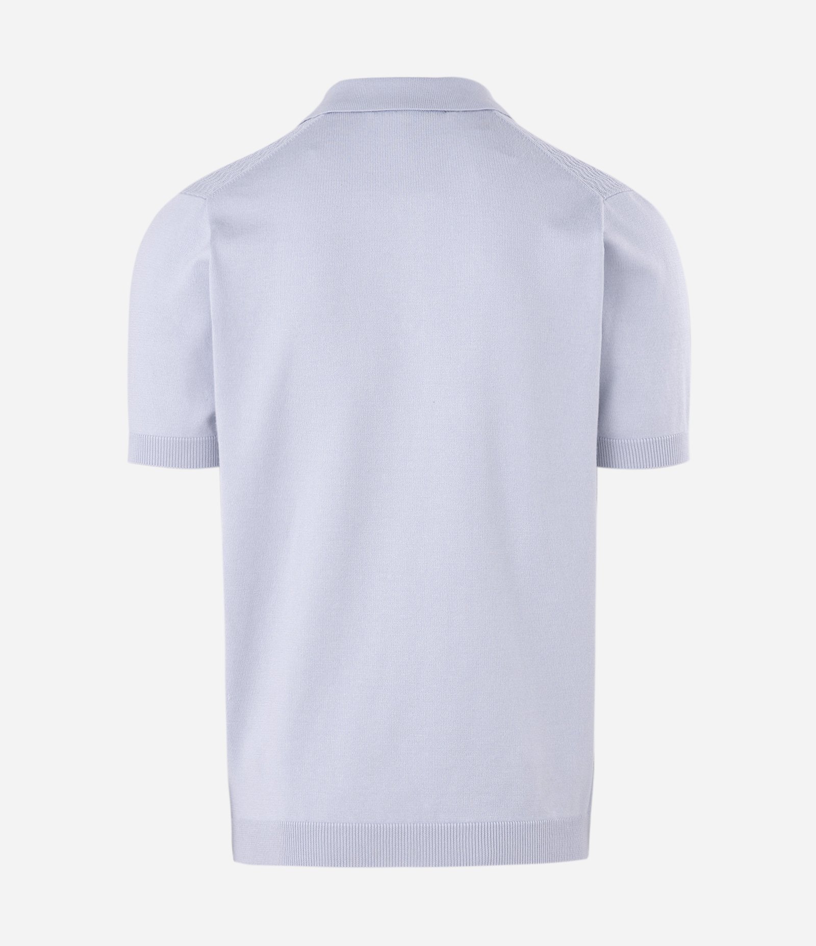 Polo Slim em Viscose Texturizada com Zíper Branco 2