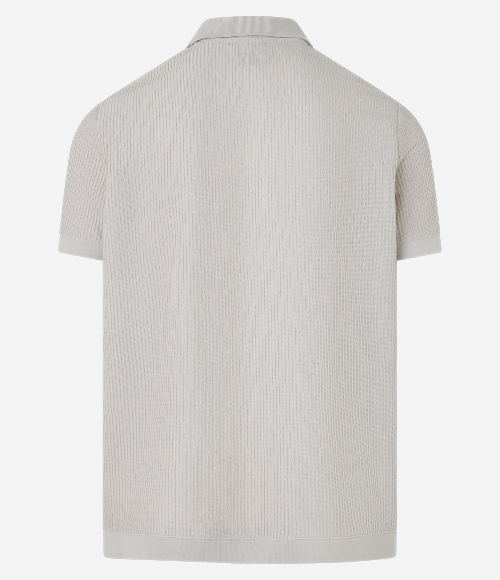 Camisa Polo Regular em Algodão com Textura Bege 7