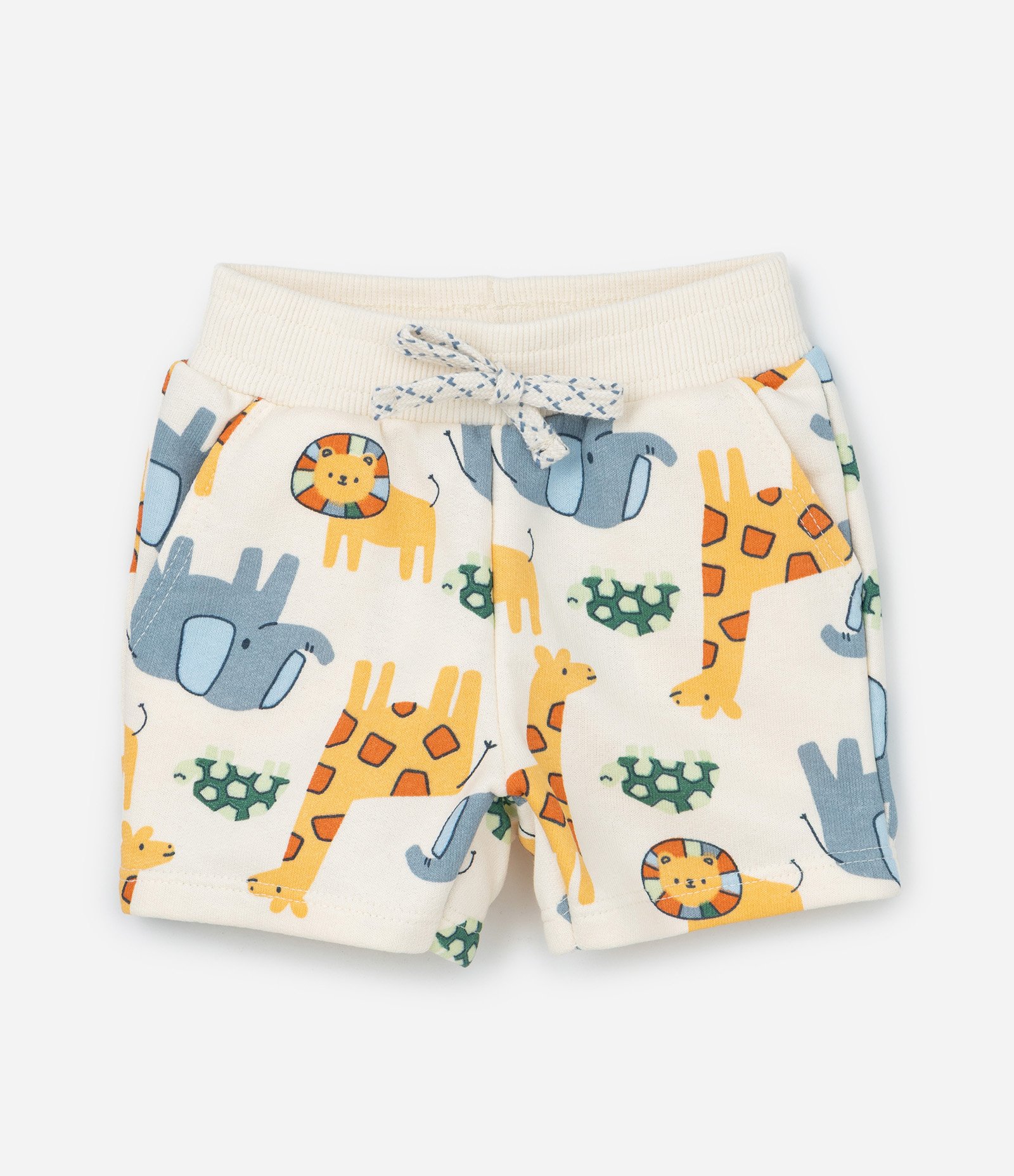 Conjunto Infantil com Estampa de Bichinhos - Tam RN a 18 meses Bege 5