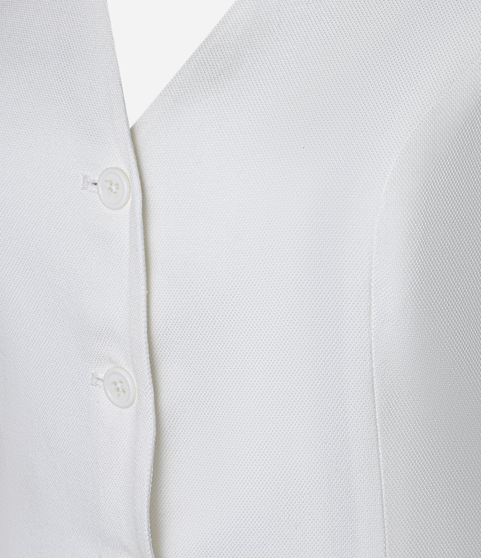 Colete em Alfaiataria com Costas Abertas Branco 8