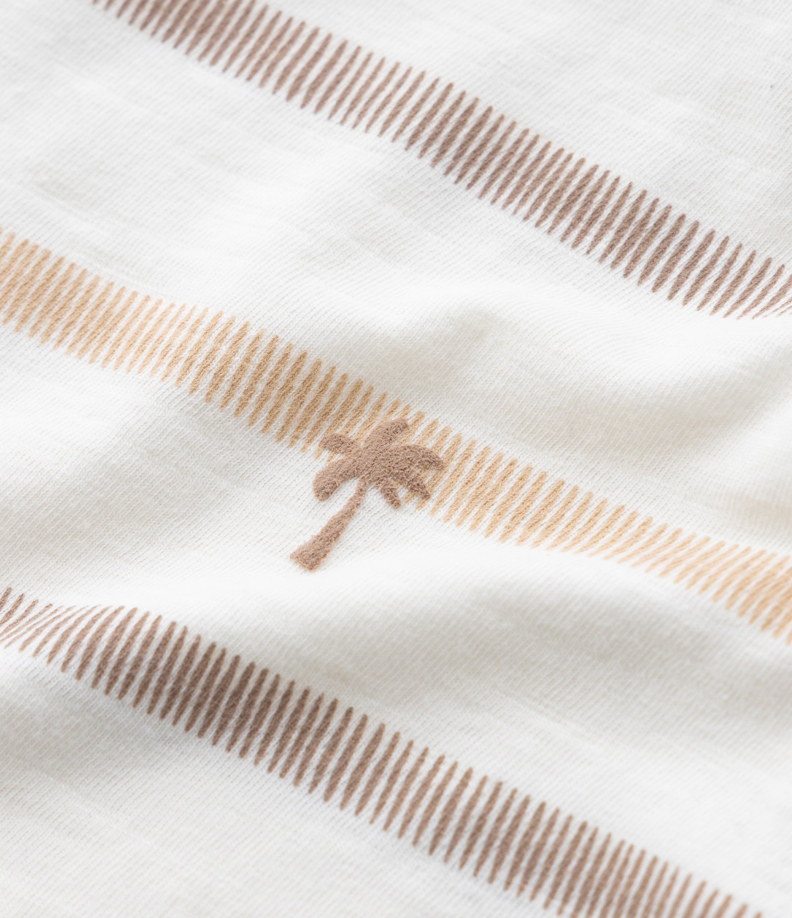 Camiseta Infantil com Estampa Listrada - Tam 1 a 6 Anos Bege 4