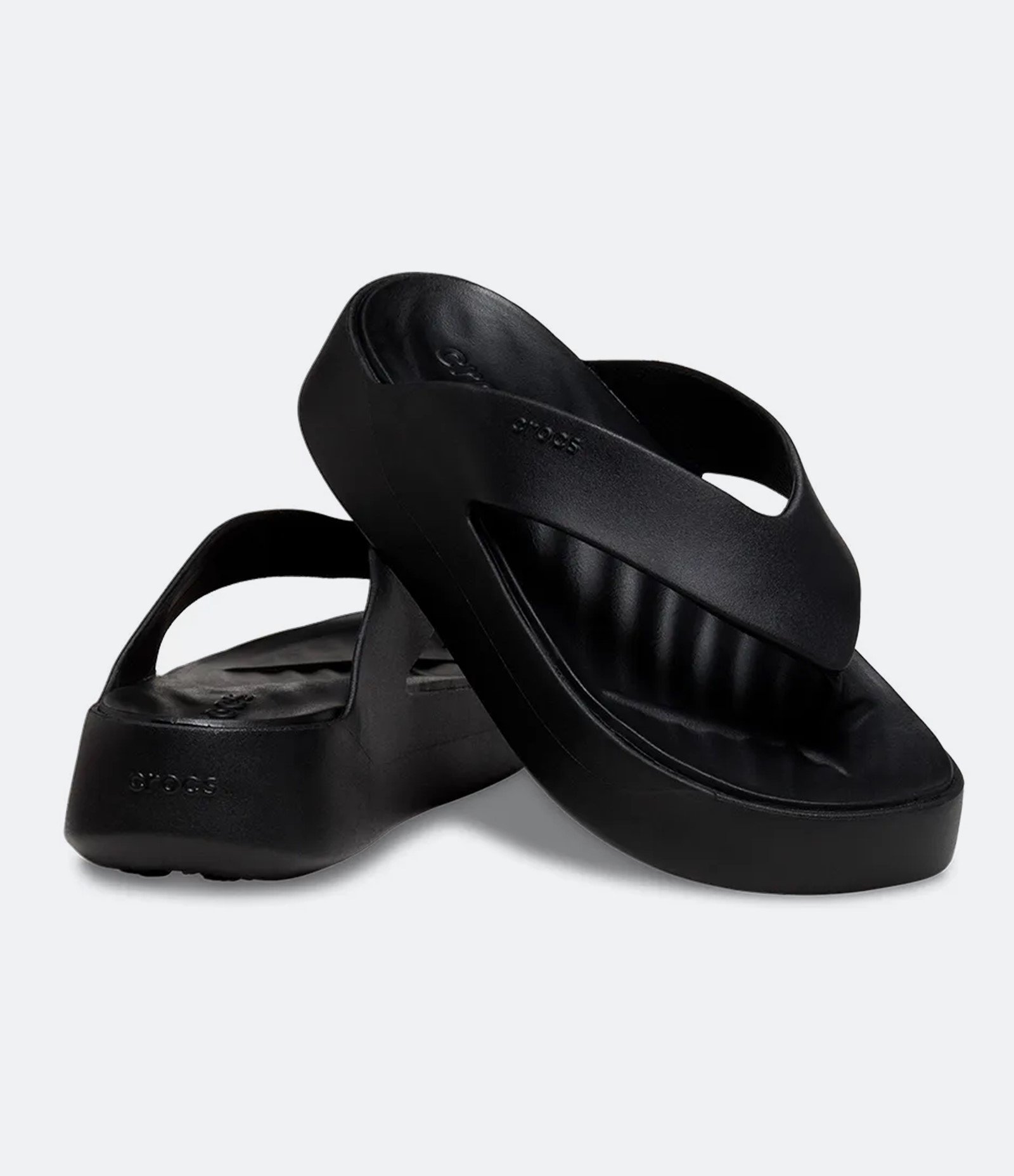 Chinelo Crocs com Tira Larga Preto 5
