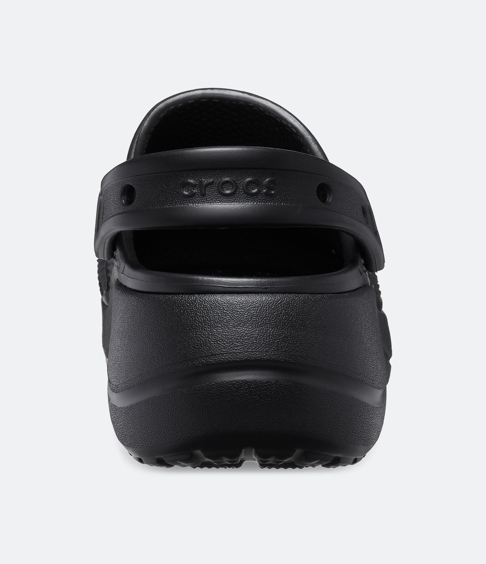 Sandália Babuche Crocs Plataforma Preto 3