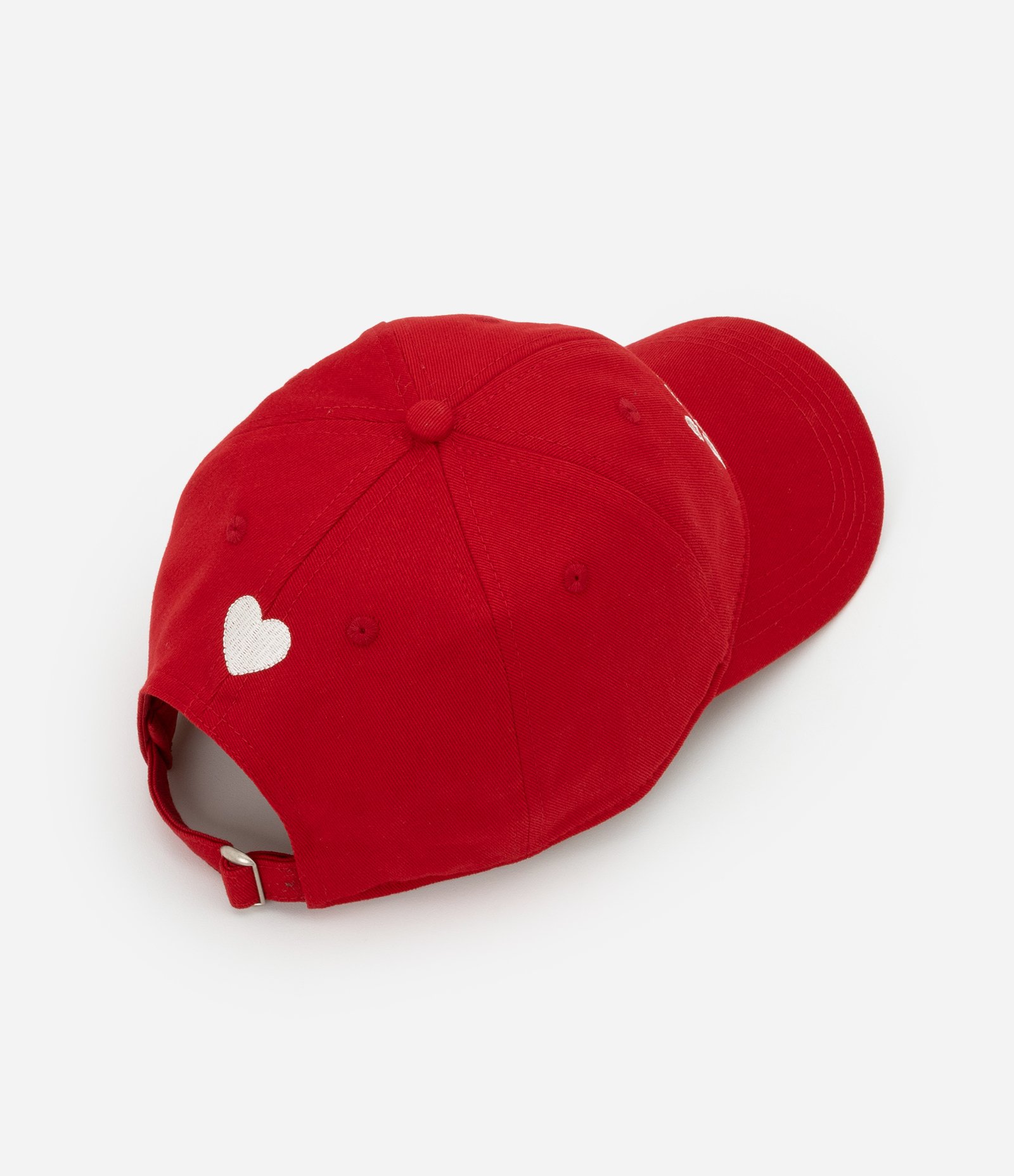 Boné em Sarja com Estampa Bordada O Coração do Povo Vermelho 2