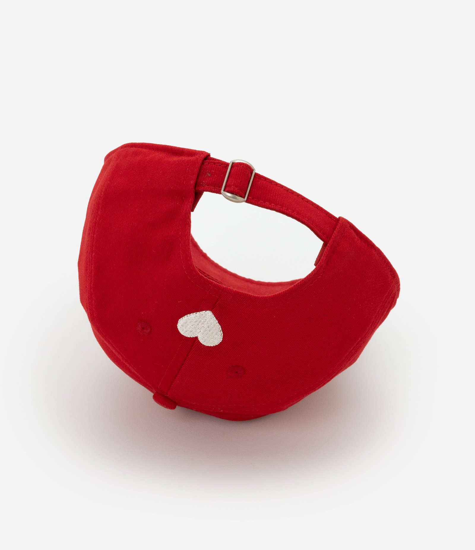 Boné em Sarja com Estampa Bordada O Coração do Povo Vermelho 3