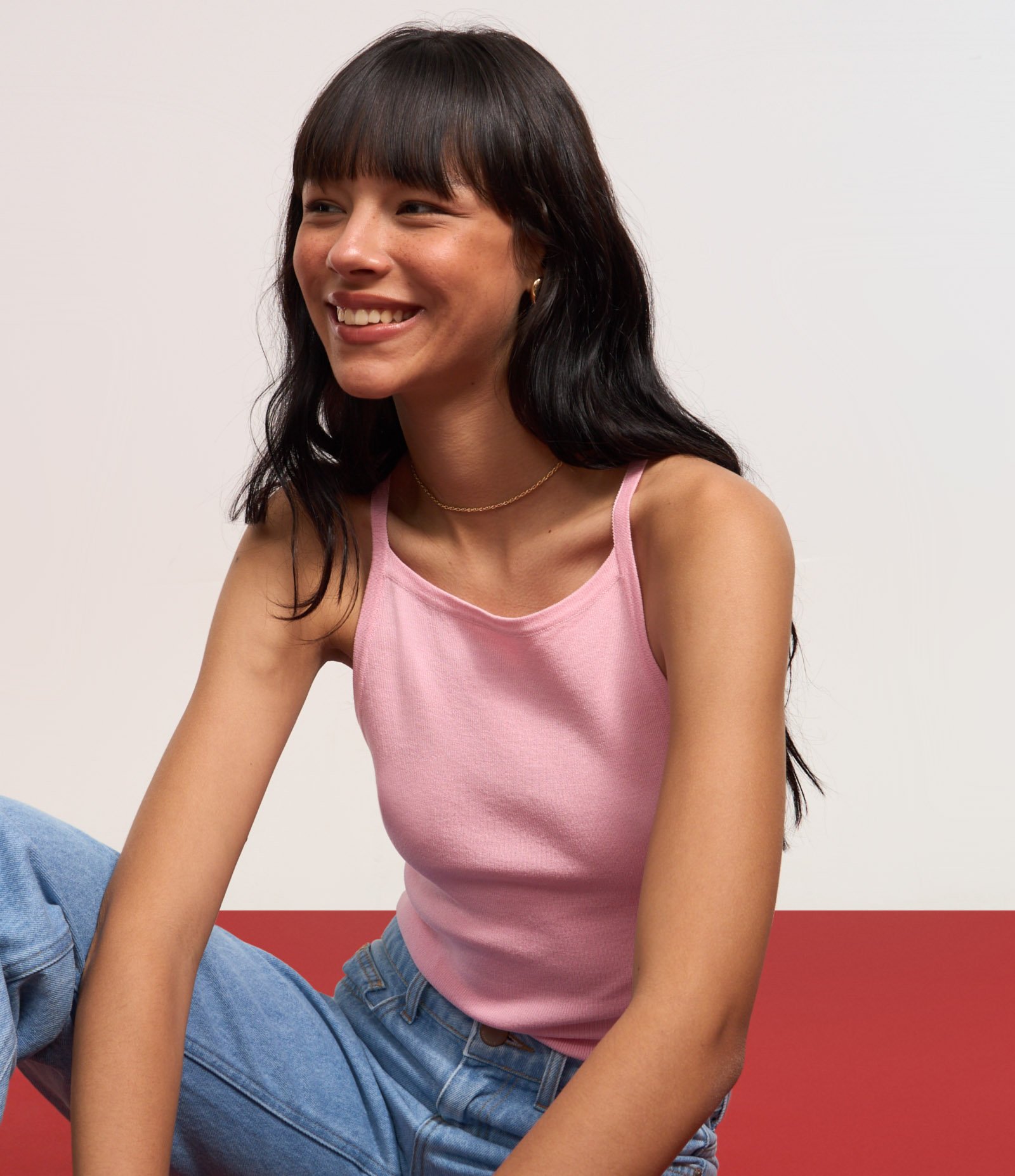 Blusa em Tricô com Lacinhos nas Costas Rosa 4