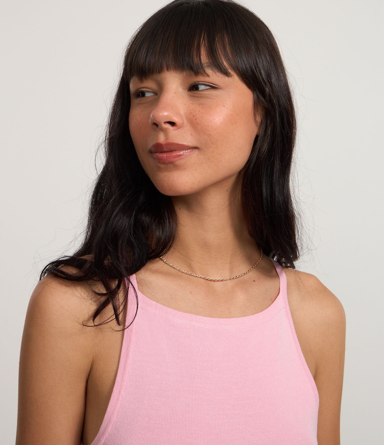 Blusa em Tricô com Lacinhos nas Costas Rosa 3