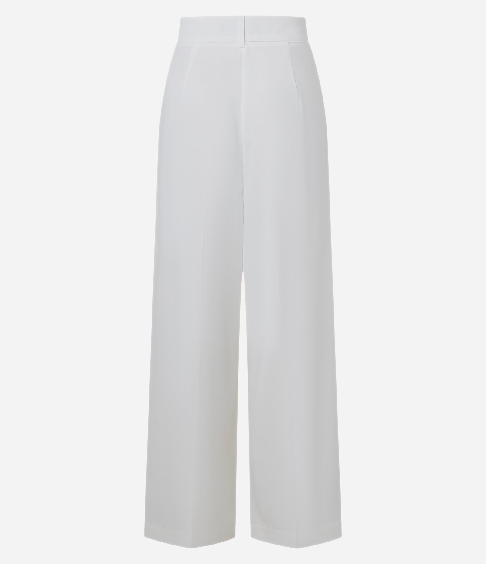 Calça Pantalona Alfaiatada com Pregas Frontais Branco 8