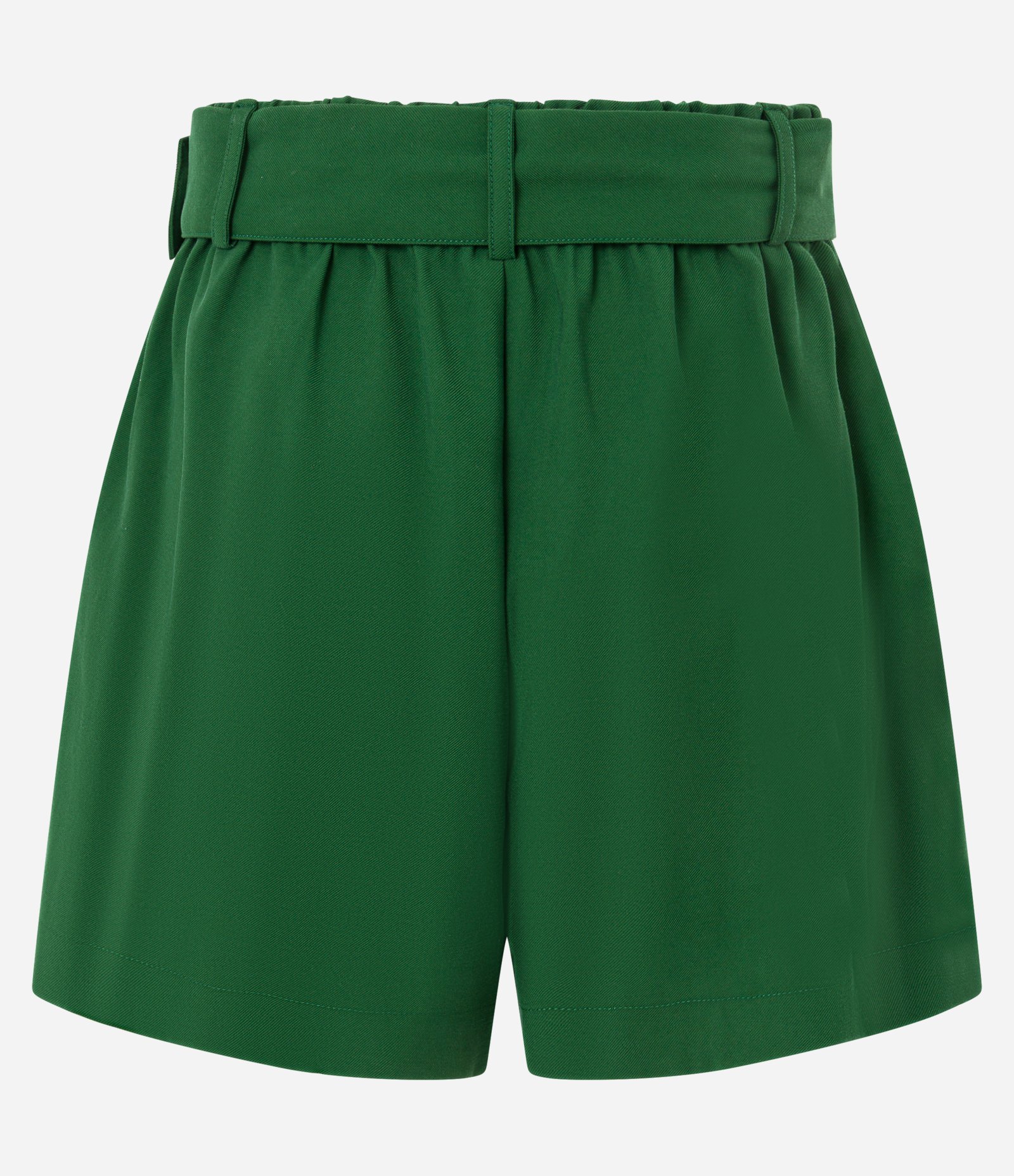 Short Alfaiatado em Viscose com Cinto de Fivela Argola Verde 8