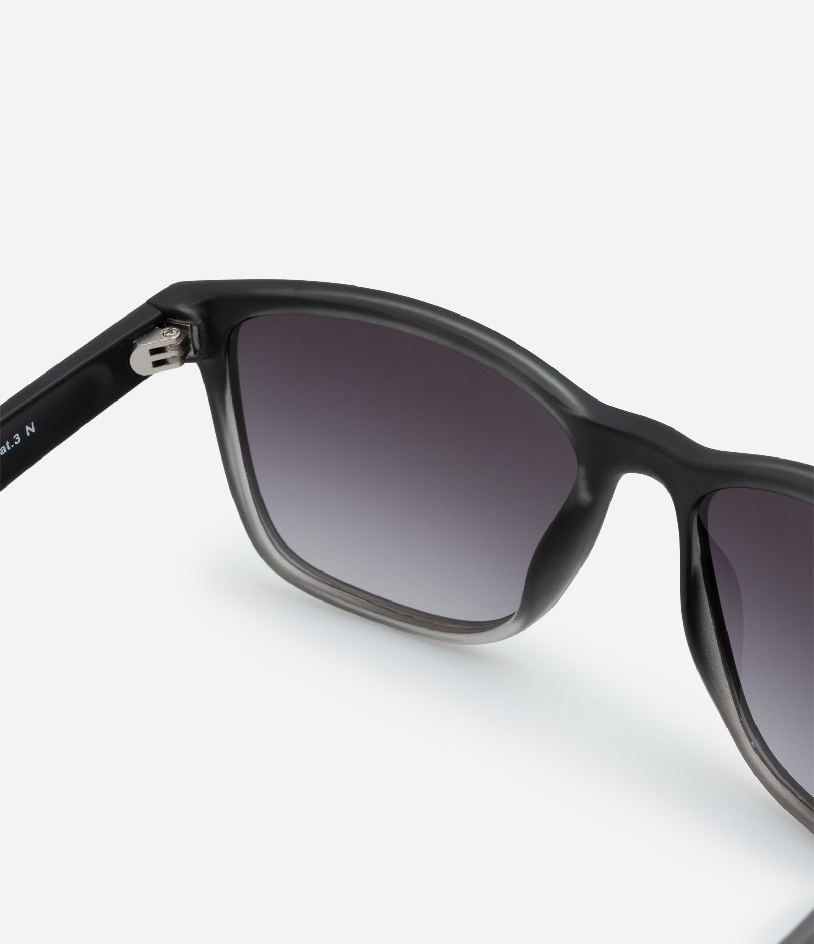 Óculos de Sol Quadrado Degrade com Ponteira Emborrachada Marrom 3