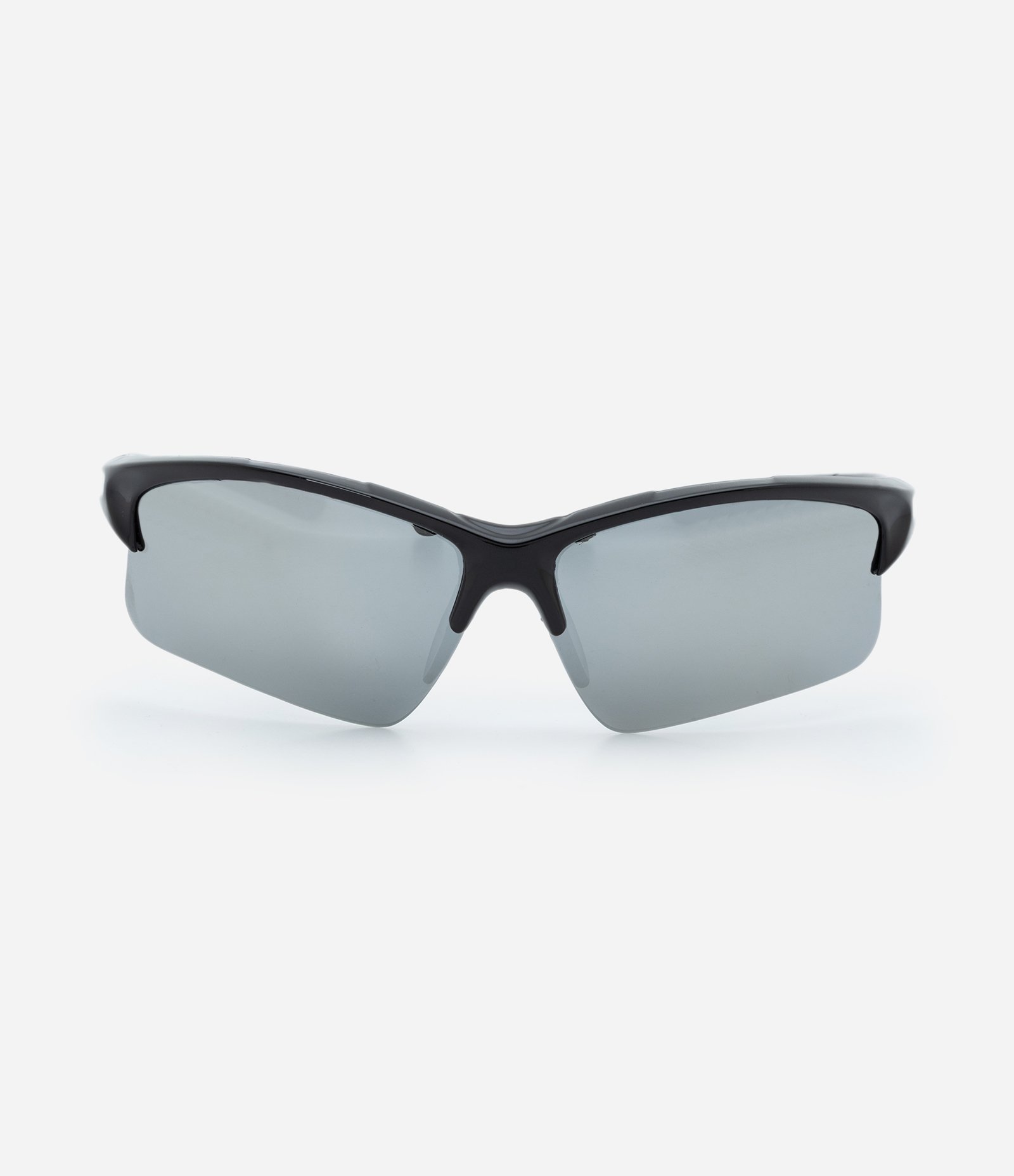 Óculos de Sol Esportivo Curvado com Lente Espelhada Preto 2