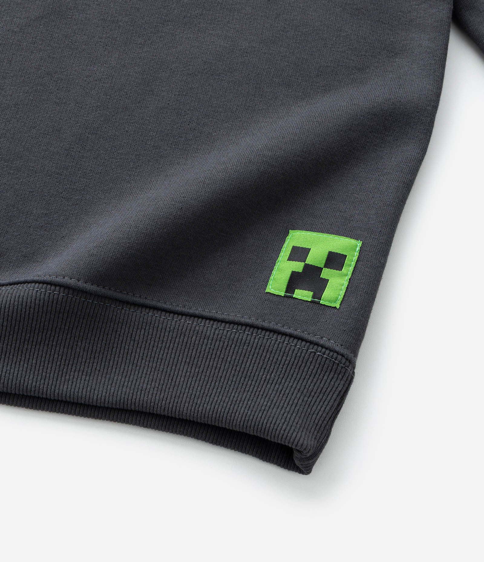 Casaco Infantil em Moletom com Estampa Minecraft - Tam 5 a 14 Anos Cinza 6