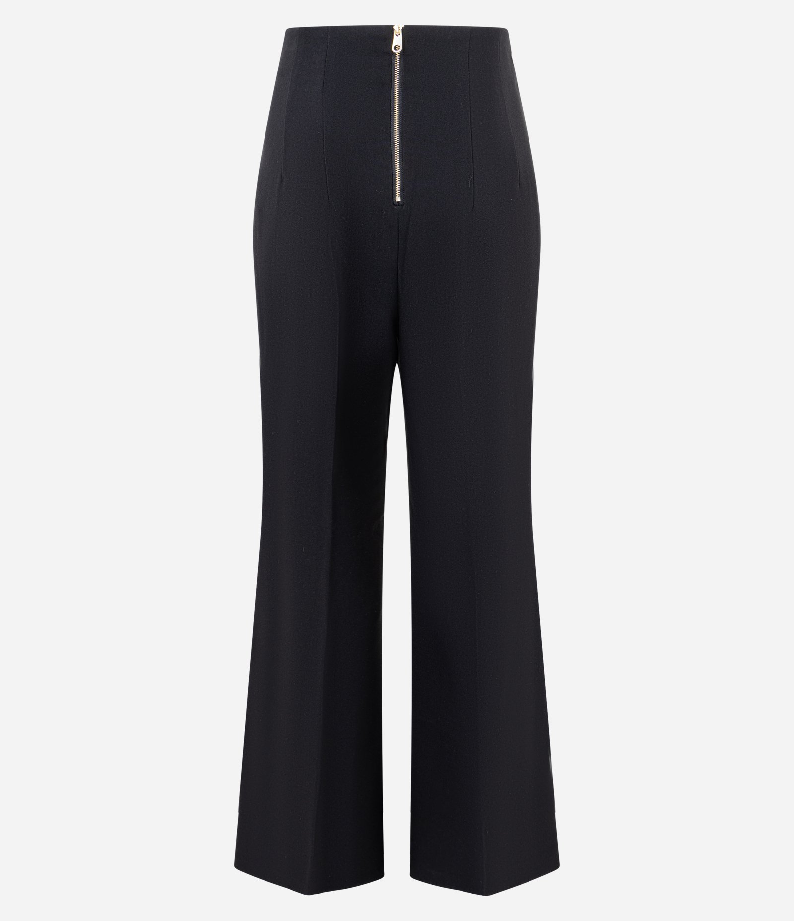 Calça Pantalona Alfaiatada com Pregas e Frisos Preto 7