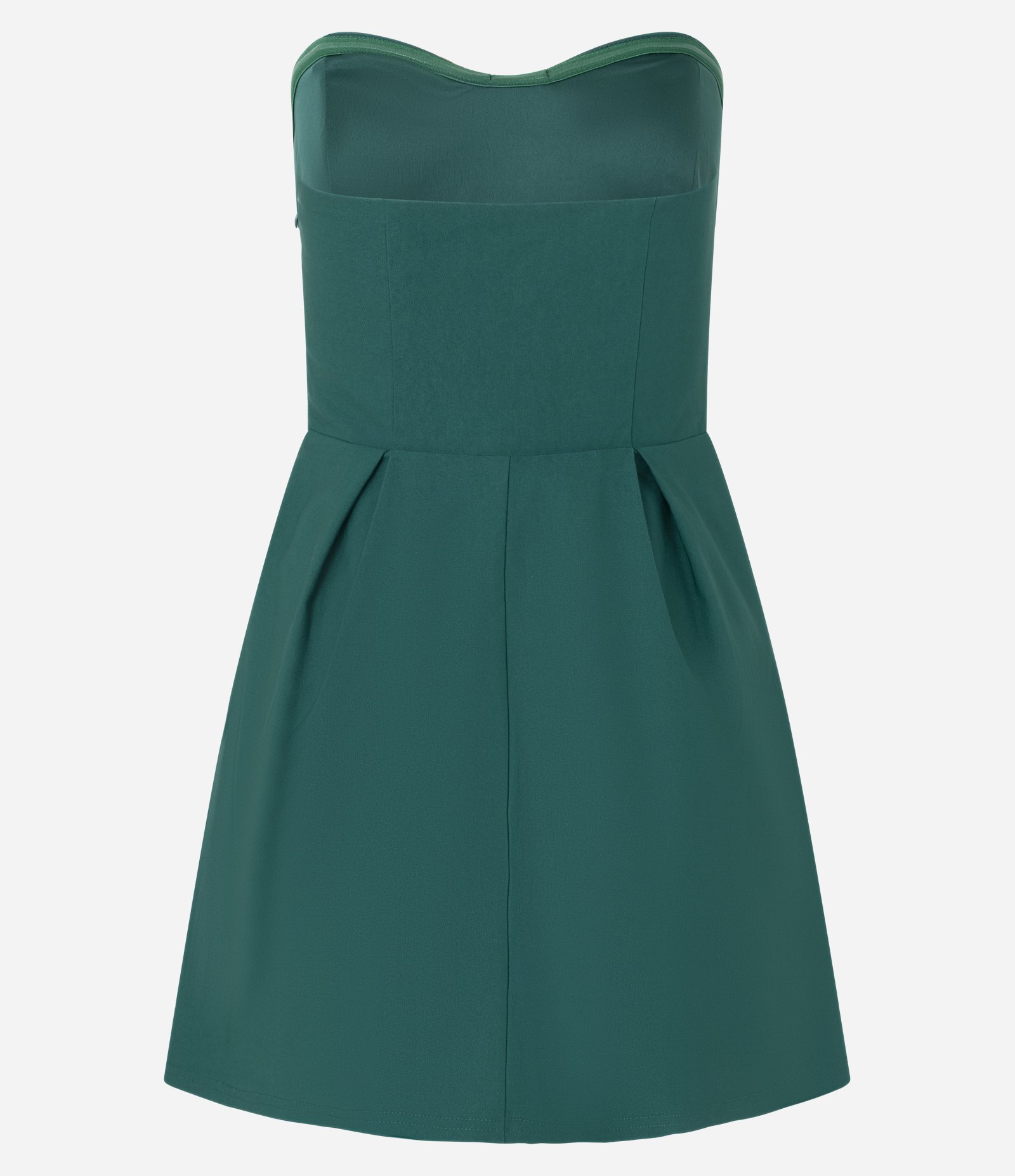 Macaquinho em Bengaline sem Alças e com Pregas Verde 6