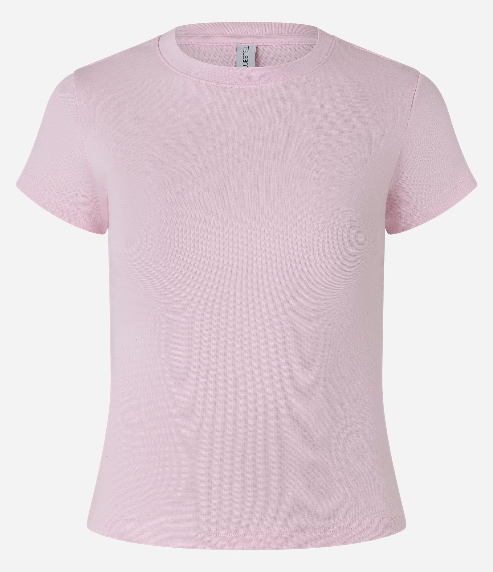Blusa Básica Justinha e Alongada em Ribana Rosa 5