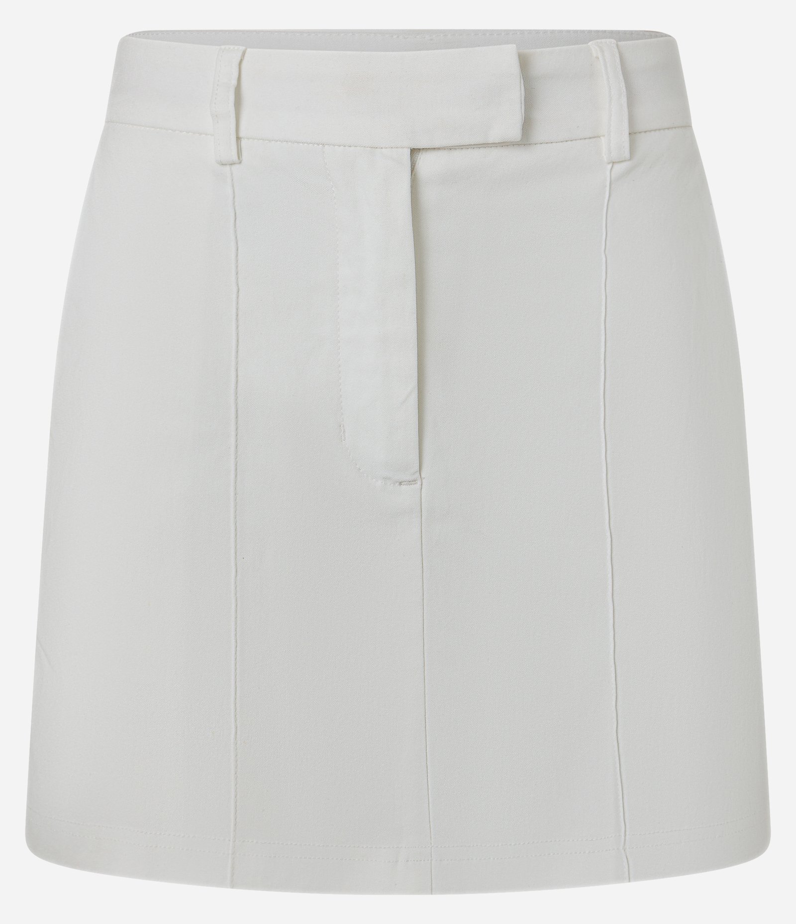 Short Saia em Bengaline com Friso Branco 5