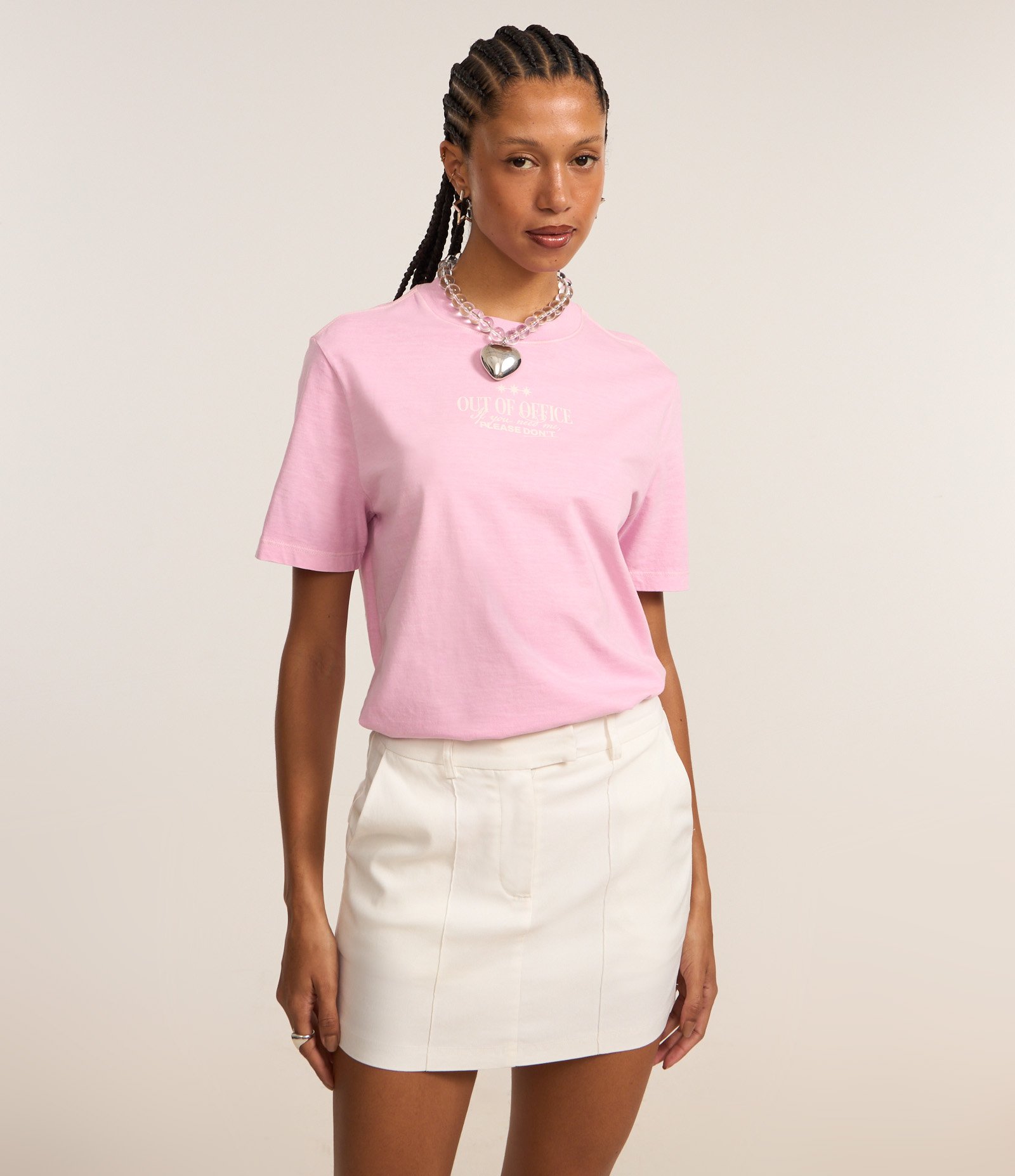 Short Saia em Bengaline com Friso Branco 2