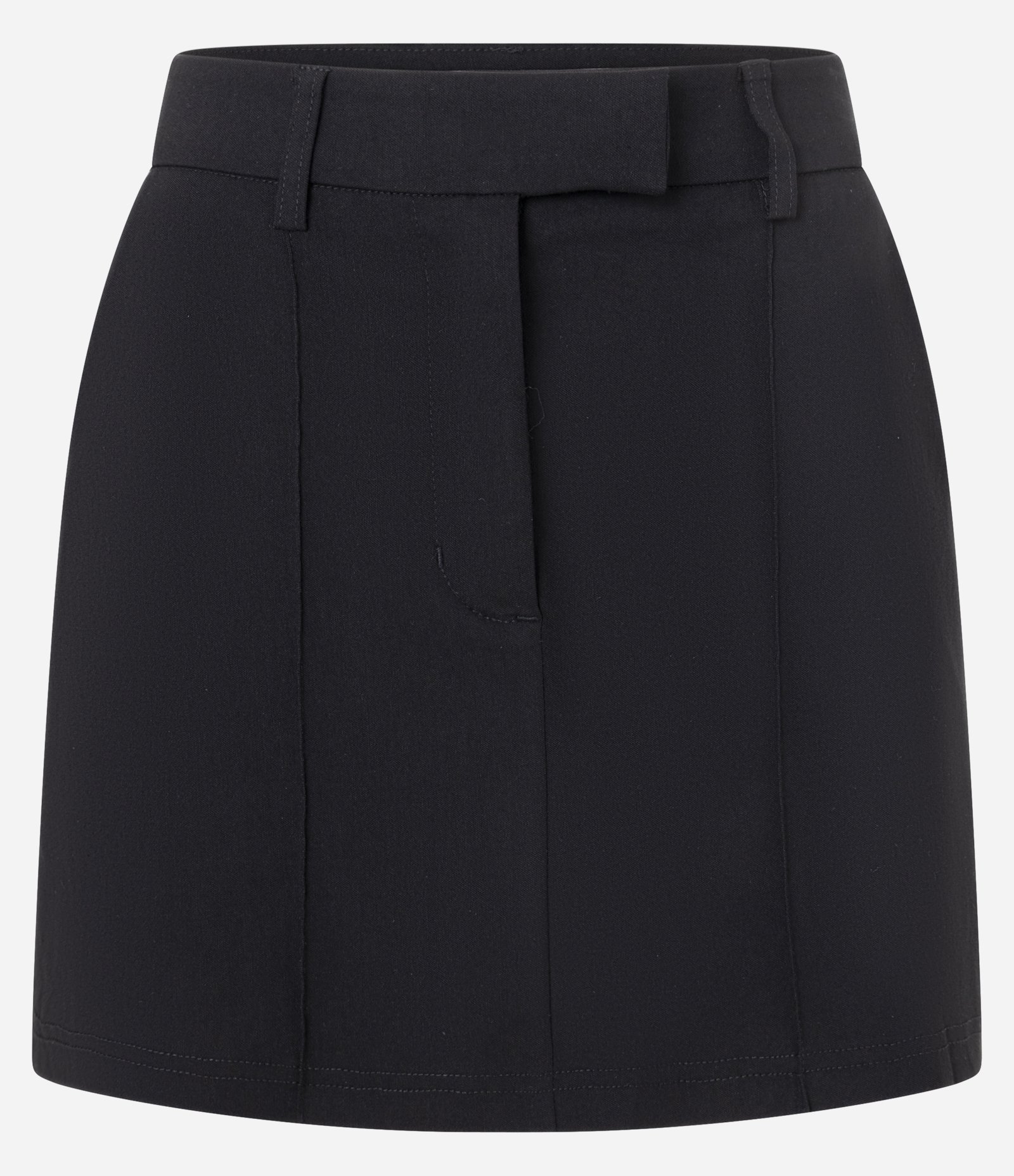 Short Saia em Bengaline com Friso Preto 5