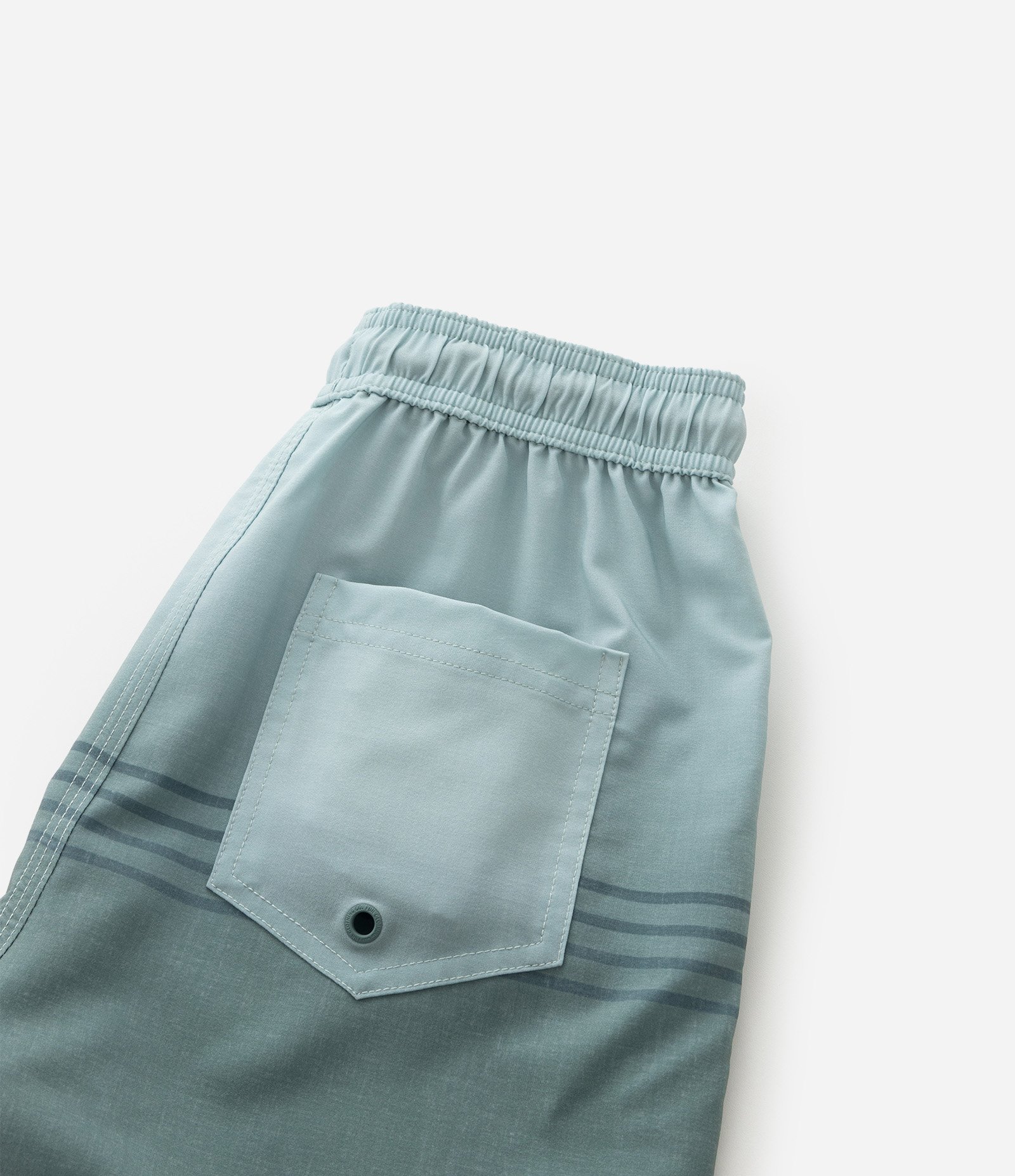 Bermuda Infantil de Banho com Blocos Degradês e Listras - Tam 5 a 14 Anos Verde 4