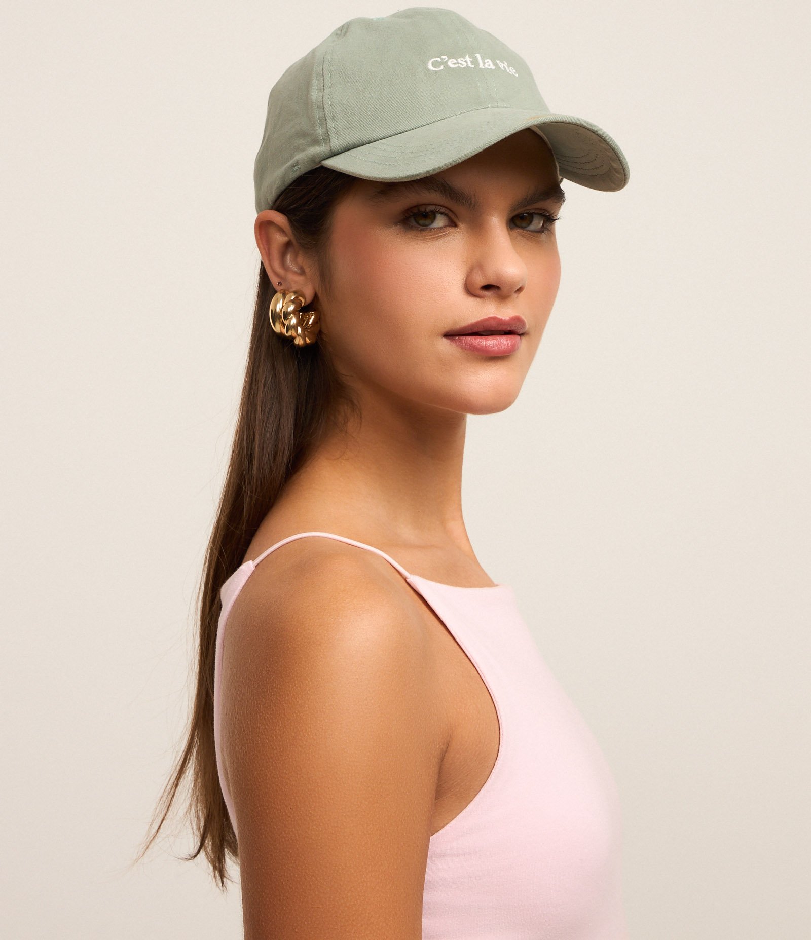 Blusa sem Manga com Decote Halter e Alça Elástico Rosa 3