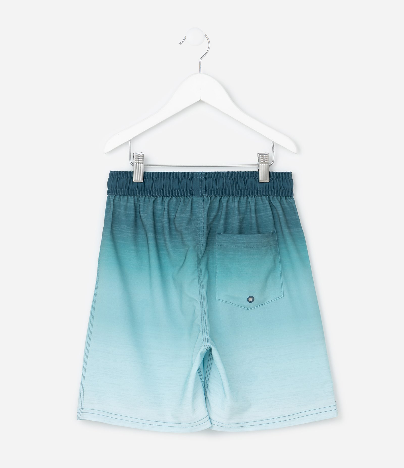 Bermuda Infantil de Banho em Microfibra com Estampa Degradê - Tam 5 a 14 Anos Verde 2