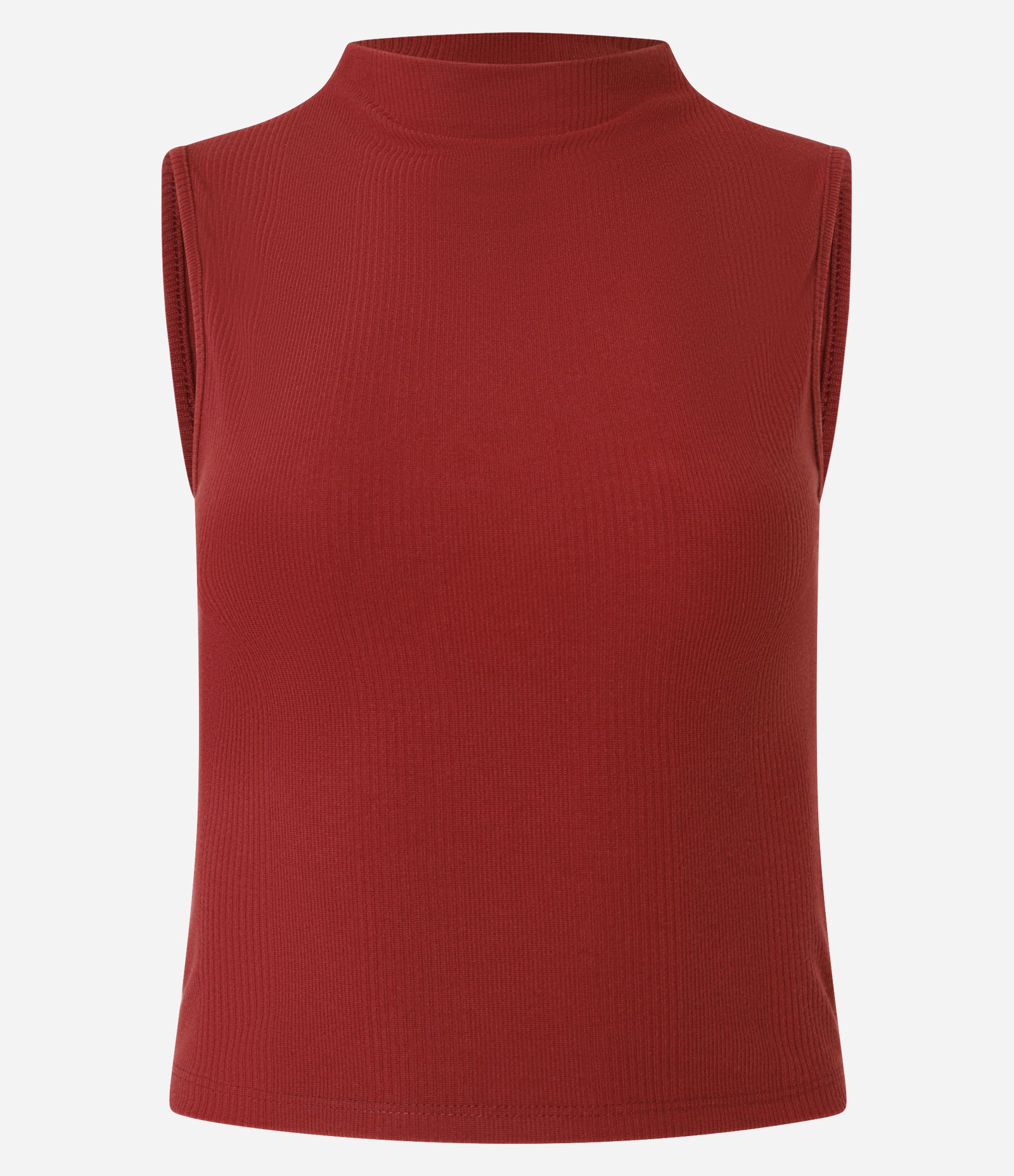 Blusa em Ribana com Golinha Alta Vermelho 5