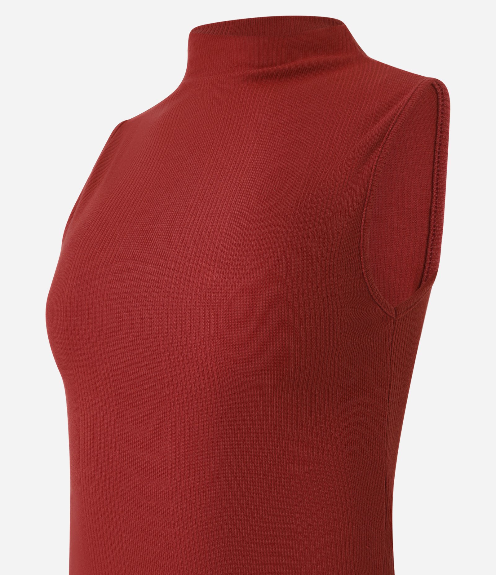 Blusa em Ribana com Golinha Alta Vermelho 6