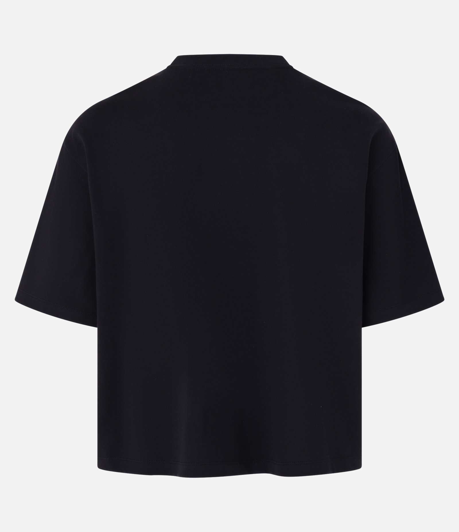 Camiseta Cropped em Malhão Preto 6
