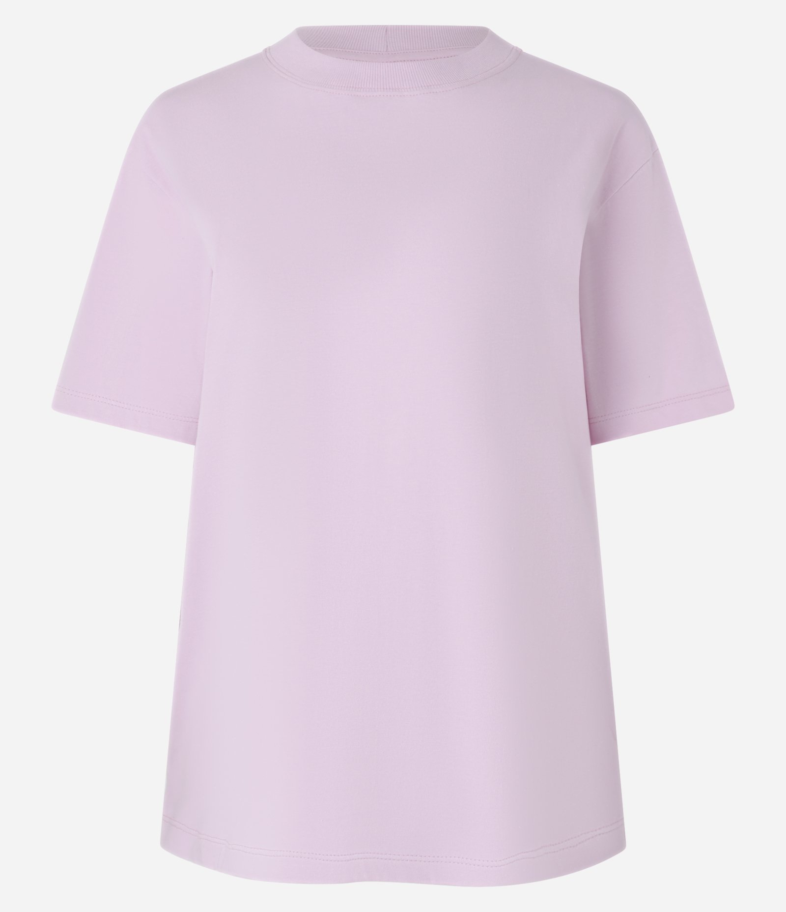 Camiseta em Algodão com Gola Redonda Rosa 5