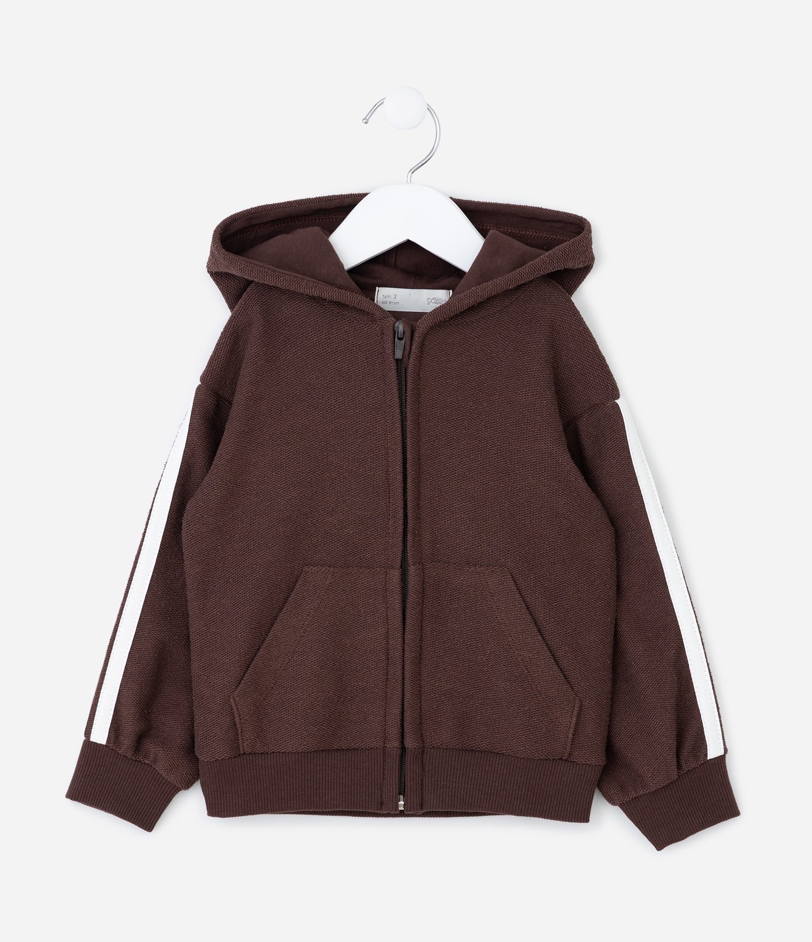 Jaqueta Infantil com Estampa Lettering Tennis Club - Tam 1 a 6 Anos Marrom 2