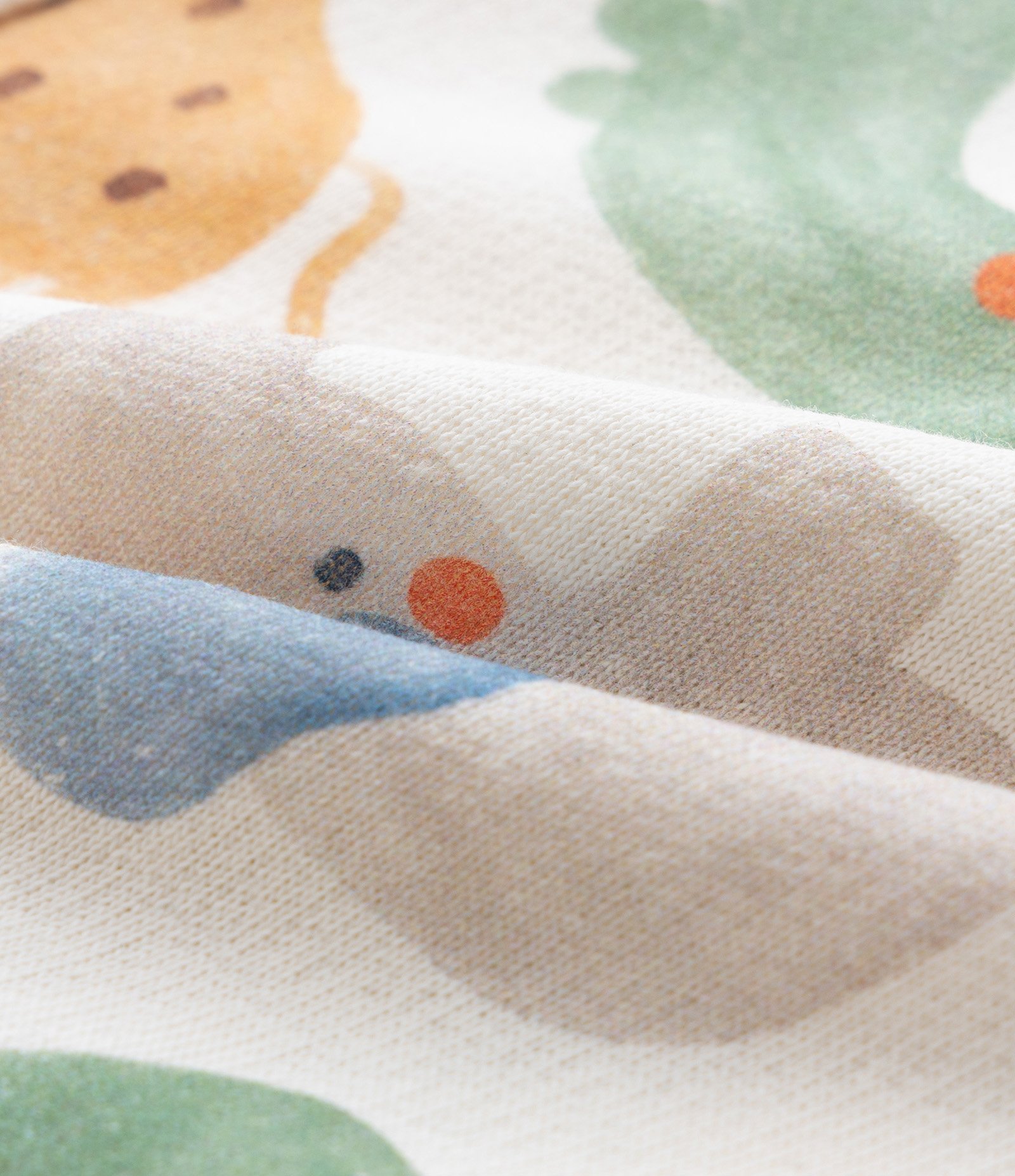 Jardineira Infantil com Estampa Bichinhos - Tam 0 a 18 meses Bege 4