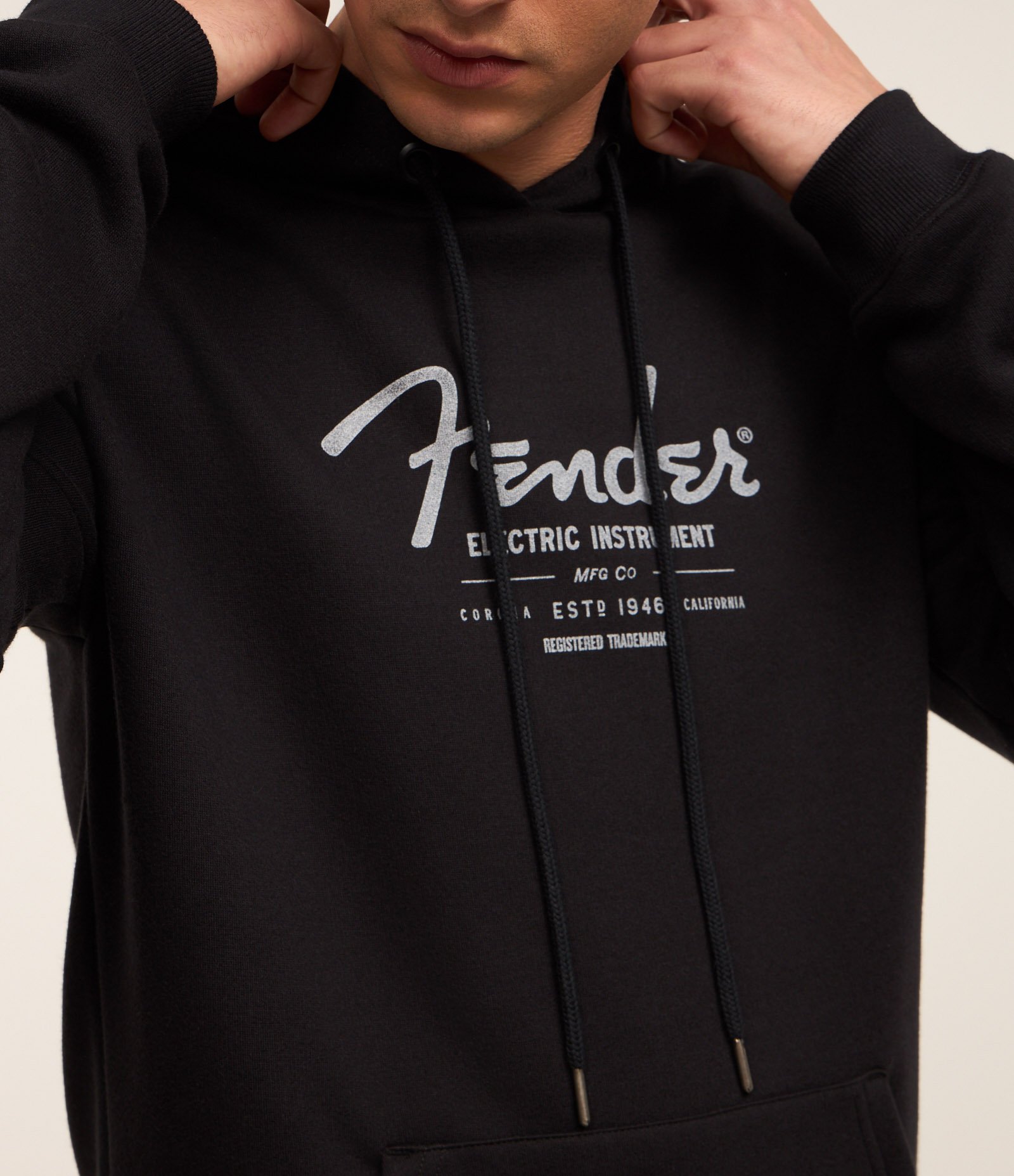 Casaco Fechado em Moletom com Felpa com Estampa Lettering e Capuz Preto 3