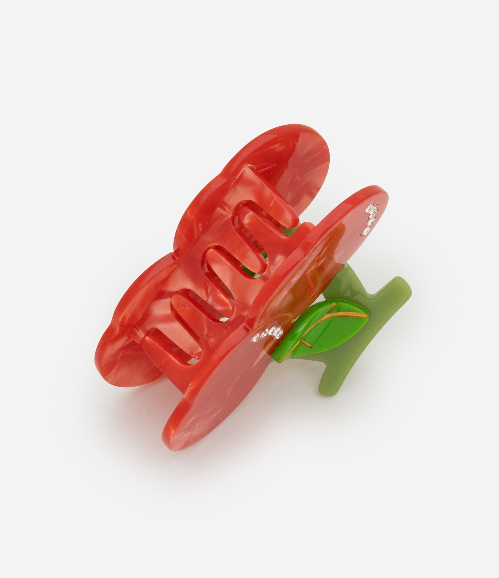 Piranha de Cabelo com Formato Cereja Vermelho 2