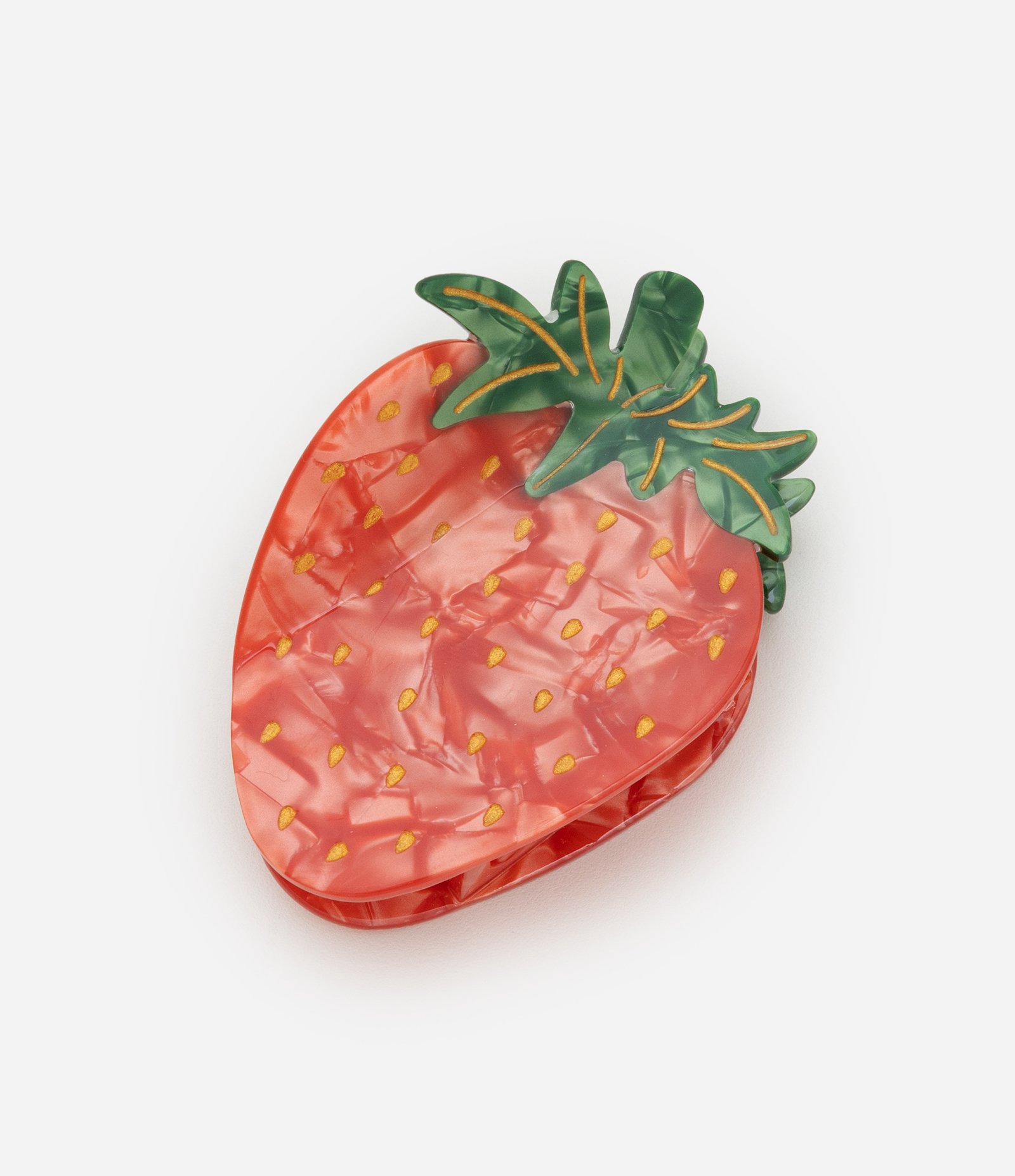 Piranha de Cabelo com Forma de Morango Vermelho 1