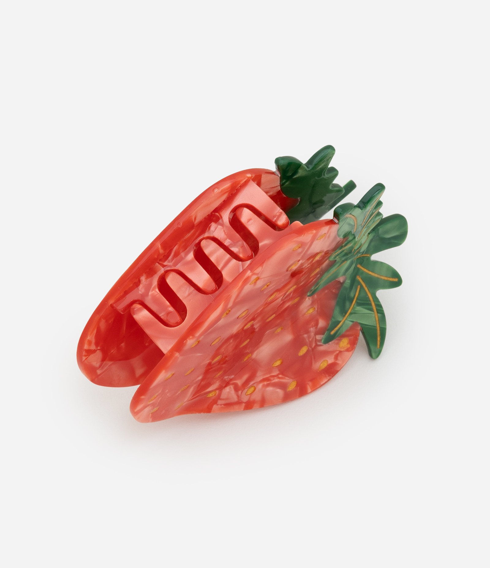 Piranha de Cabelo com Forma de Morango Vermelho 2