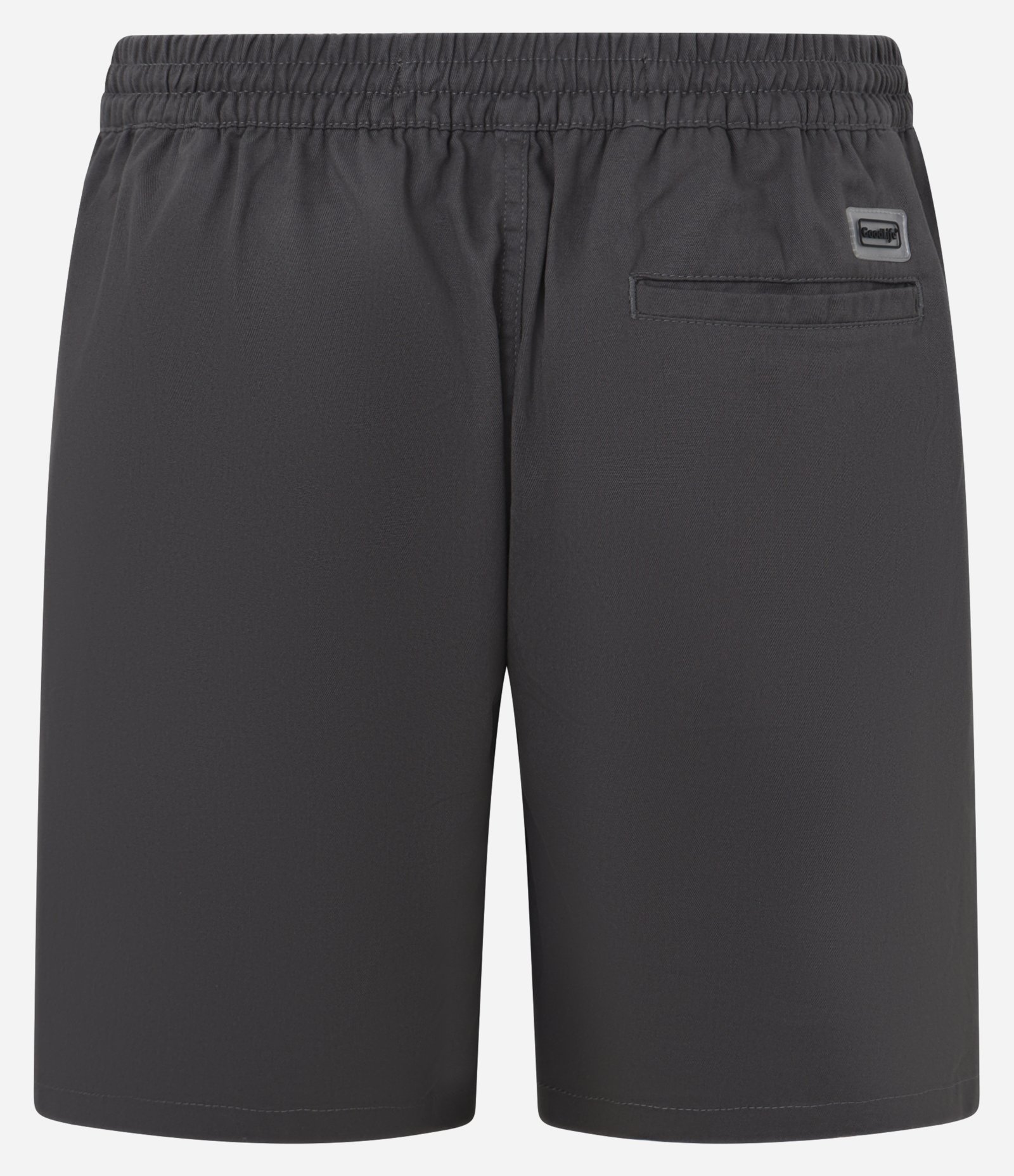 Bermuda Regular em Sarja com Elástico no Cós e Cordão Cinza escuro 2