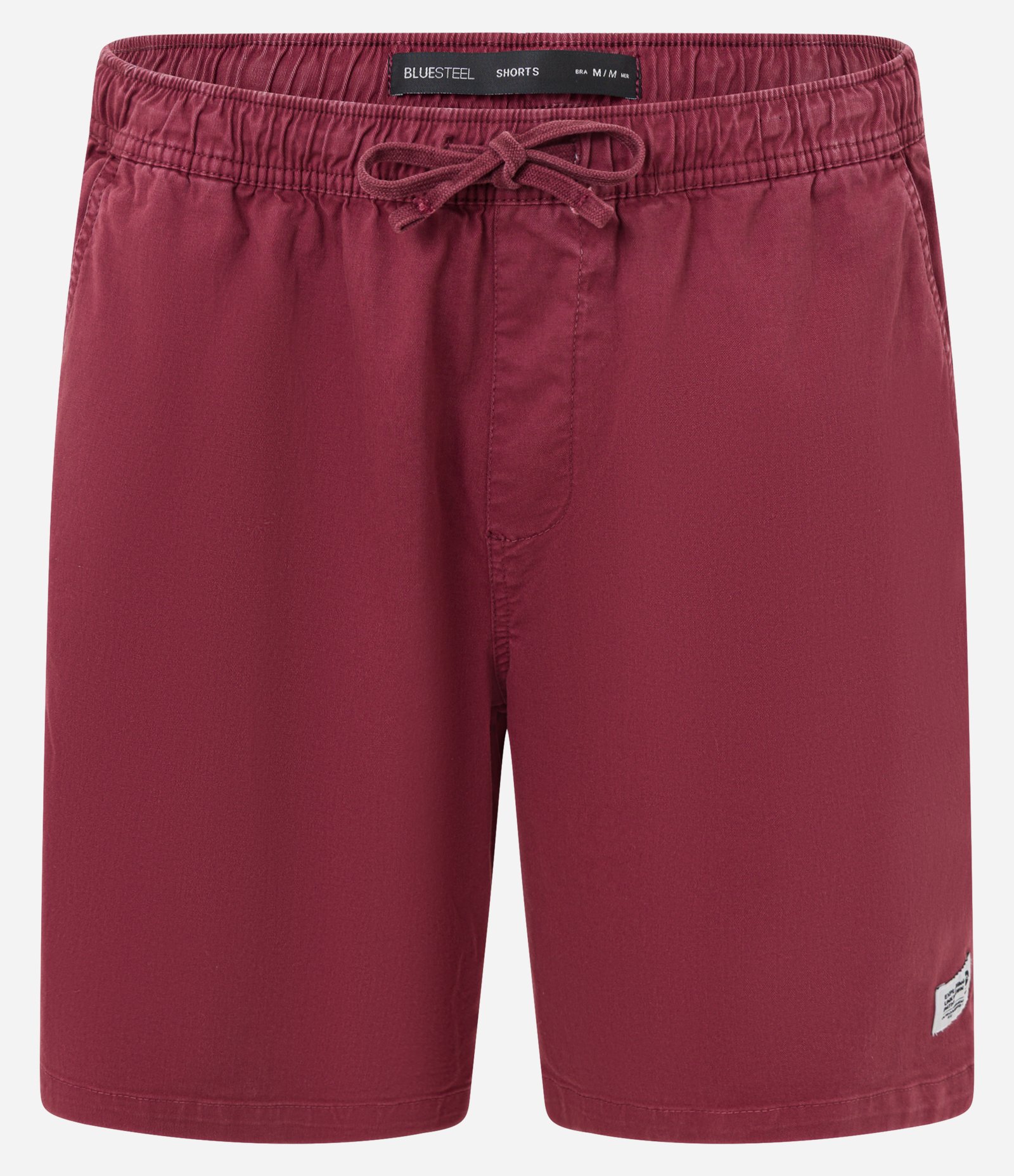 Bermuda Regular em Sarja Lavada com Amarração no Cós Telha 1